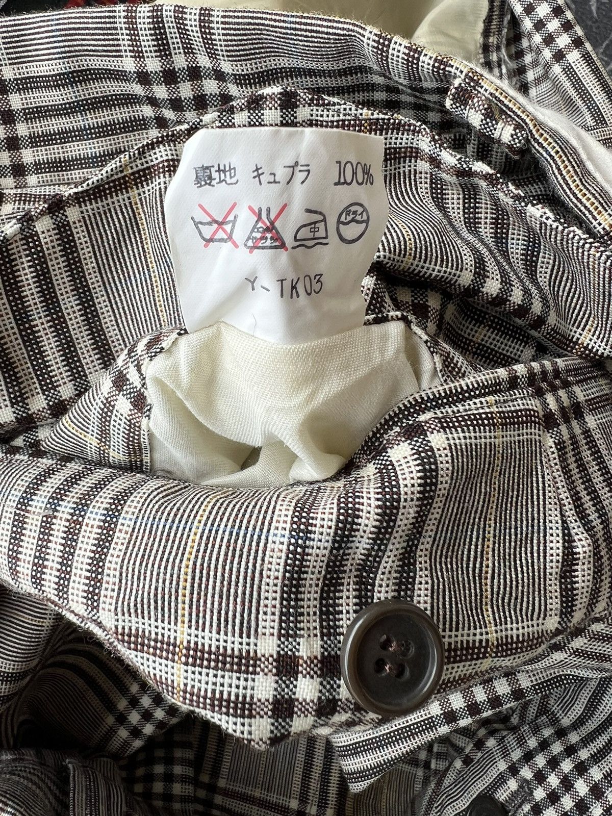Vintage 90s Christian Dior Sports Checks Wool Trouser Pant