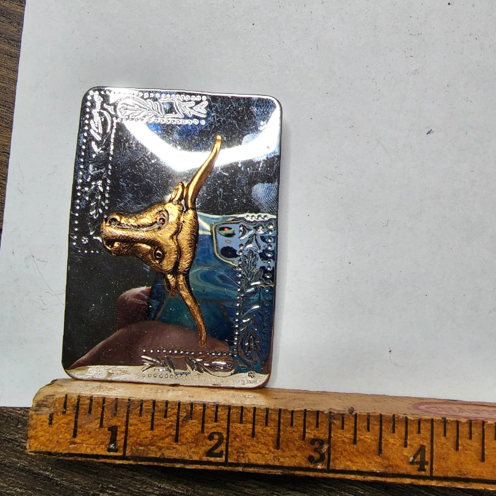 Vintage Rodeo Belt Buckle Stainless Gold Silver Tone Western Texas Longhorn Steer Bull Mens Belt Buckle Sta inless Steel Silver Tone Cowboy Western Buckle Size ONE SIZE - 4 Thumbnail