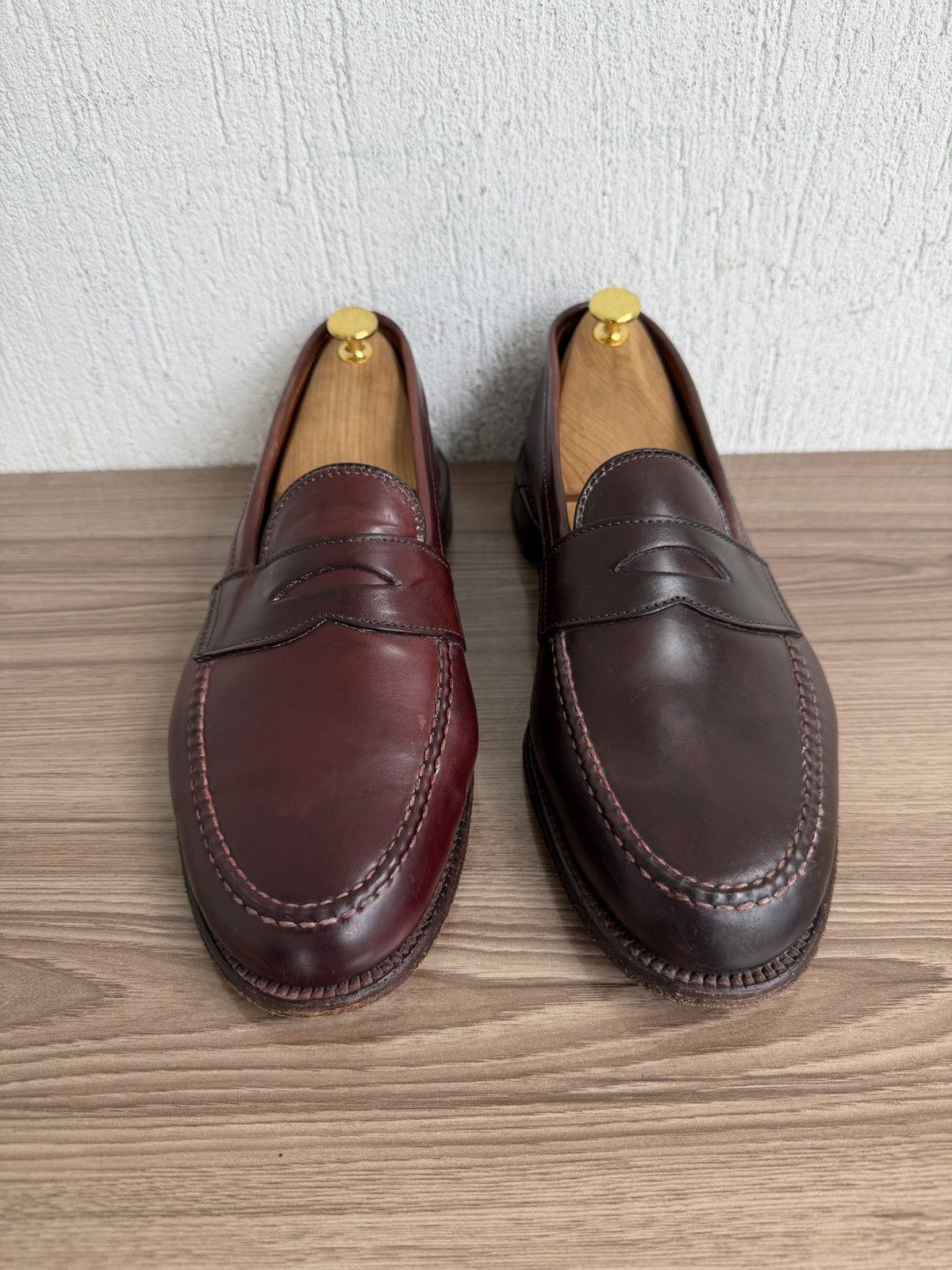 Alden 986 shell cordovan penny loafers Size US 11.5 / EU 44-45 - 5 Thumbnail