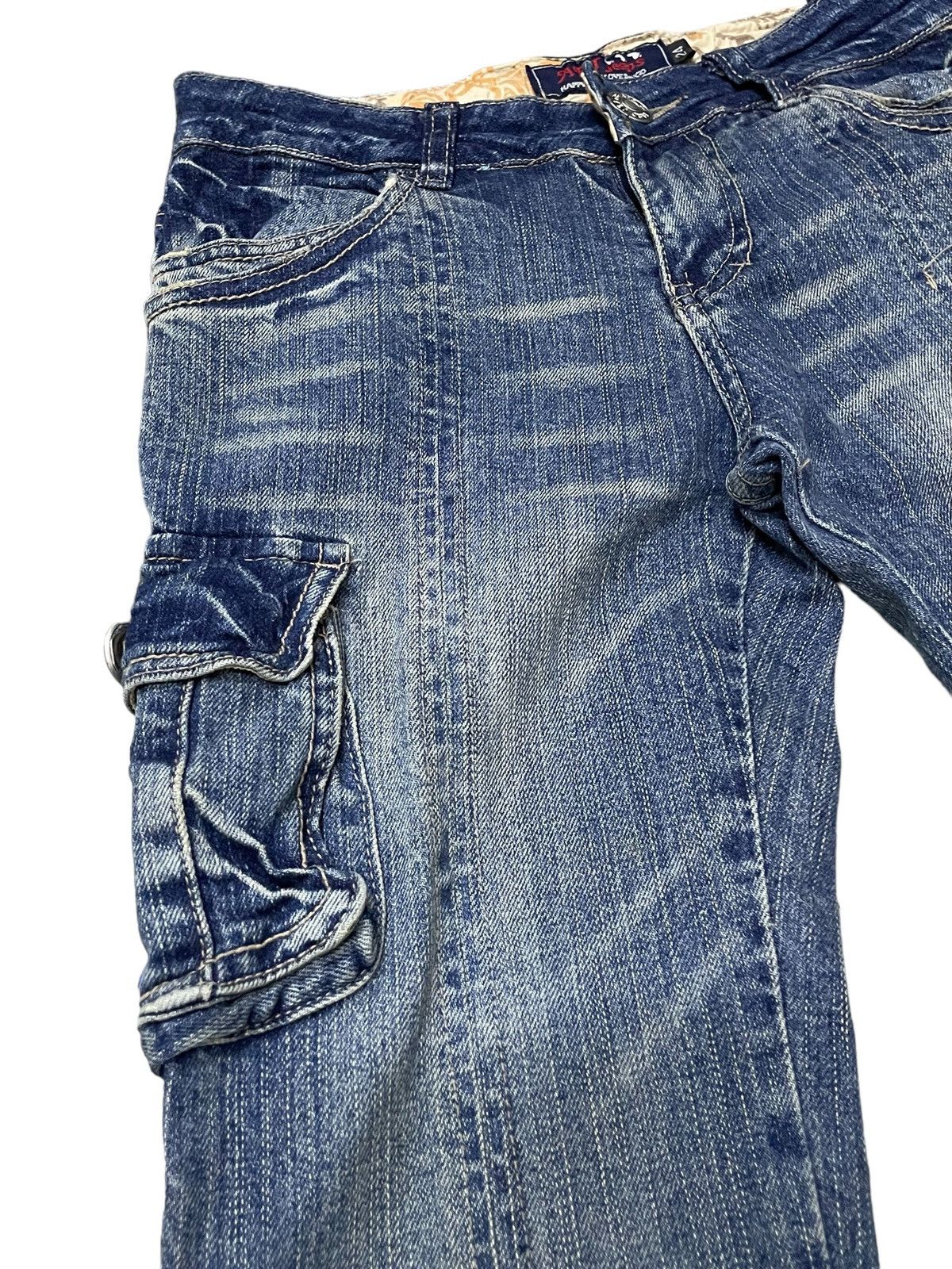Hysteric Glamour AFT Japan Asymmetrical Cargo Flared Jeans Size 27" / US 4 / IT 40 - 11 Thumbnail