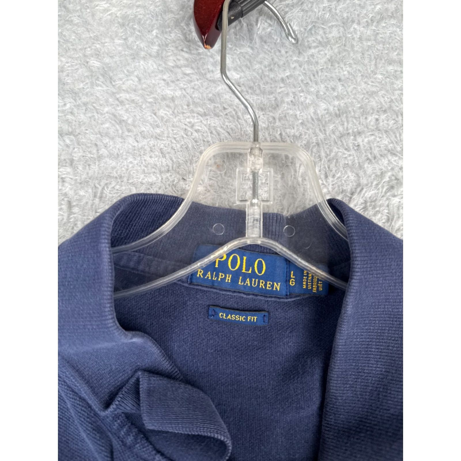 Ralph Lauren Ralph Lauren Polo Shirt Men Large Blue Slim Fit 100% Cotton Jersey Short Sleeve Activewear Size US L / EU 52-54 / 3 - 7 Thumbnail