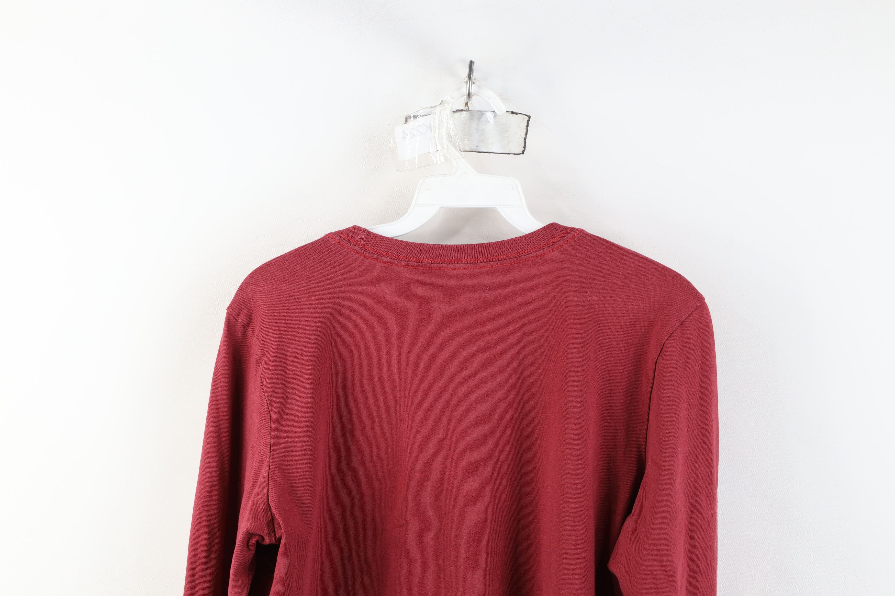 Life is Good Life Is Good Spell Out Heart Long Sleeve T-Shirt Red Cotton Size M / US 6-8 / IT 42-44 - 13 Thumbnail
