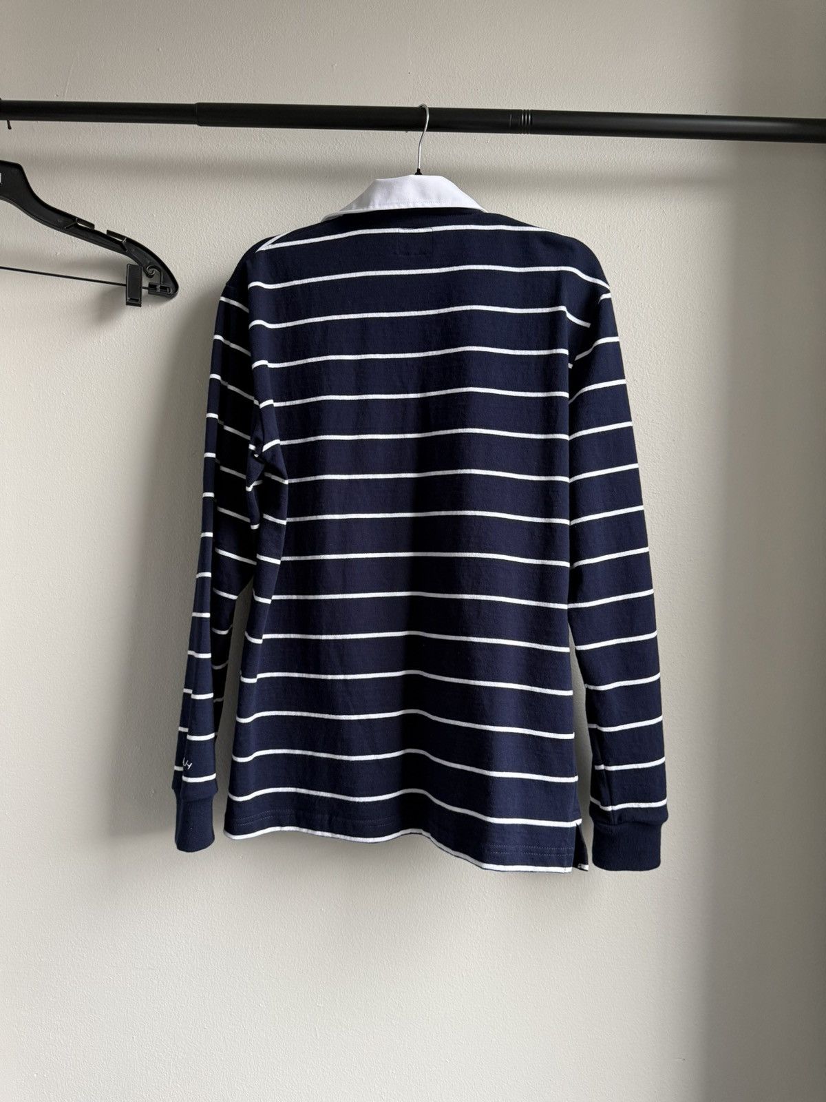 Noah Noah Navy Striped Polo Size US M / EU 48-50 / 2 - 2 Thumbnail