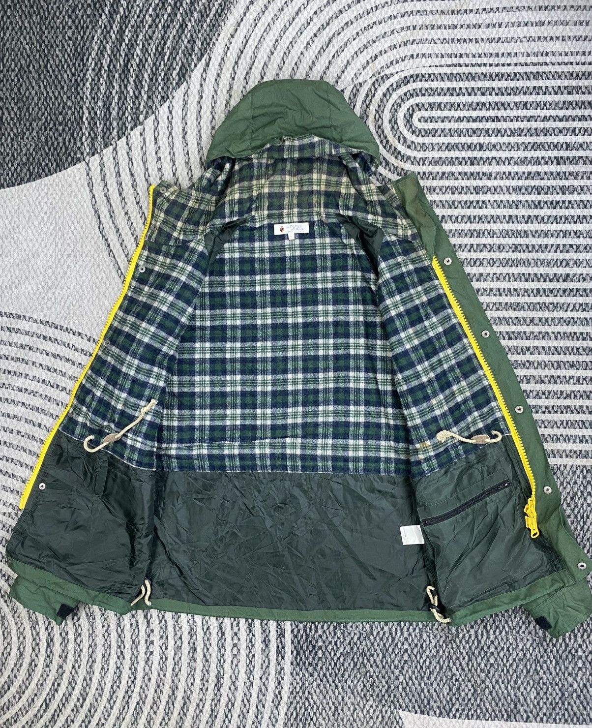 The Duffer of St.George Vtg The Duffer Of St.George Green Checked Lining Jacket Size US L / EU 52-54 / 3 - 5 Thumbnail