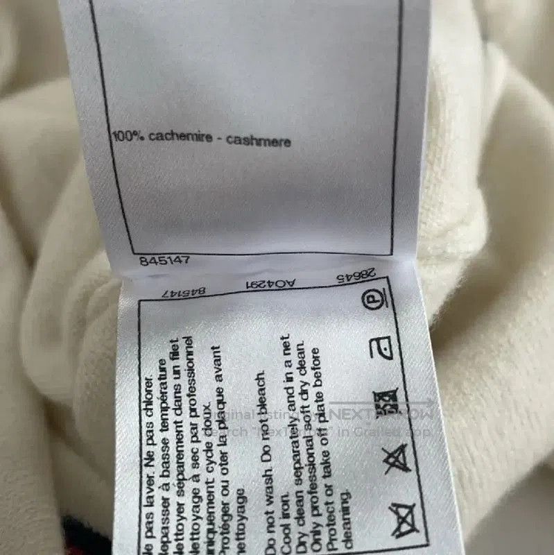 Chanel Chanel White Cashmere Knit Sweater with 5 Print . Size M / US 6-8 / IT 42-44 - 5 Thumbnail