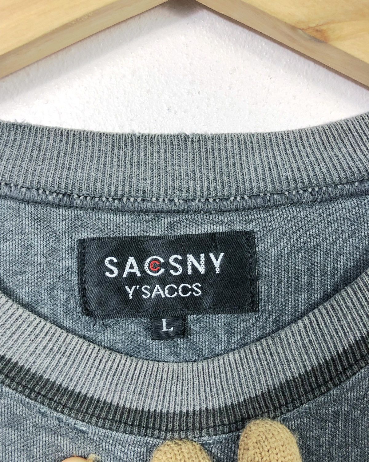 Japanese Brand × Y's × Yohji Yamamoto Rare Yohji Yamamoto Y'saccs Saccsny Sweatshirt Size US L / EU 52-54 / 3 - 8 Thumbnail