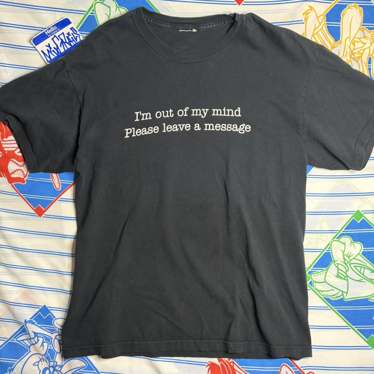 Other “I'm out of my mind please leave a message" No boundaries Size US M / EU 48-50 / 2 - 1 Thumbnail