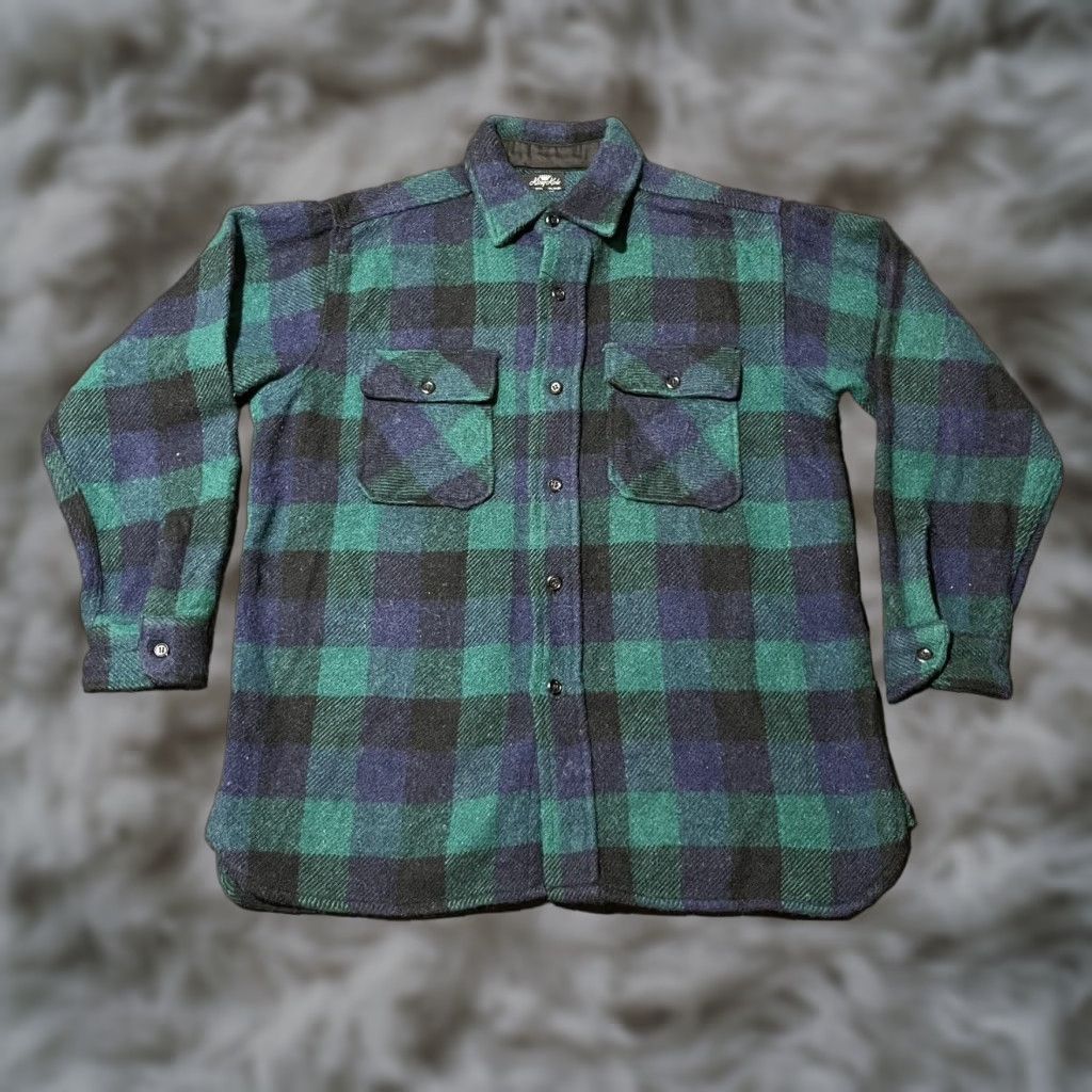 Lumberjack King Kole Mens Extra Large Flannel Shirt Vintage USA Multi ...