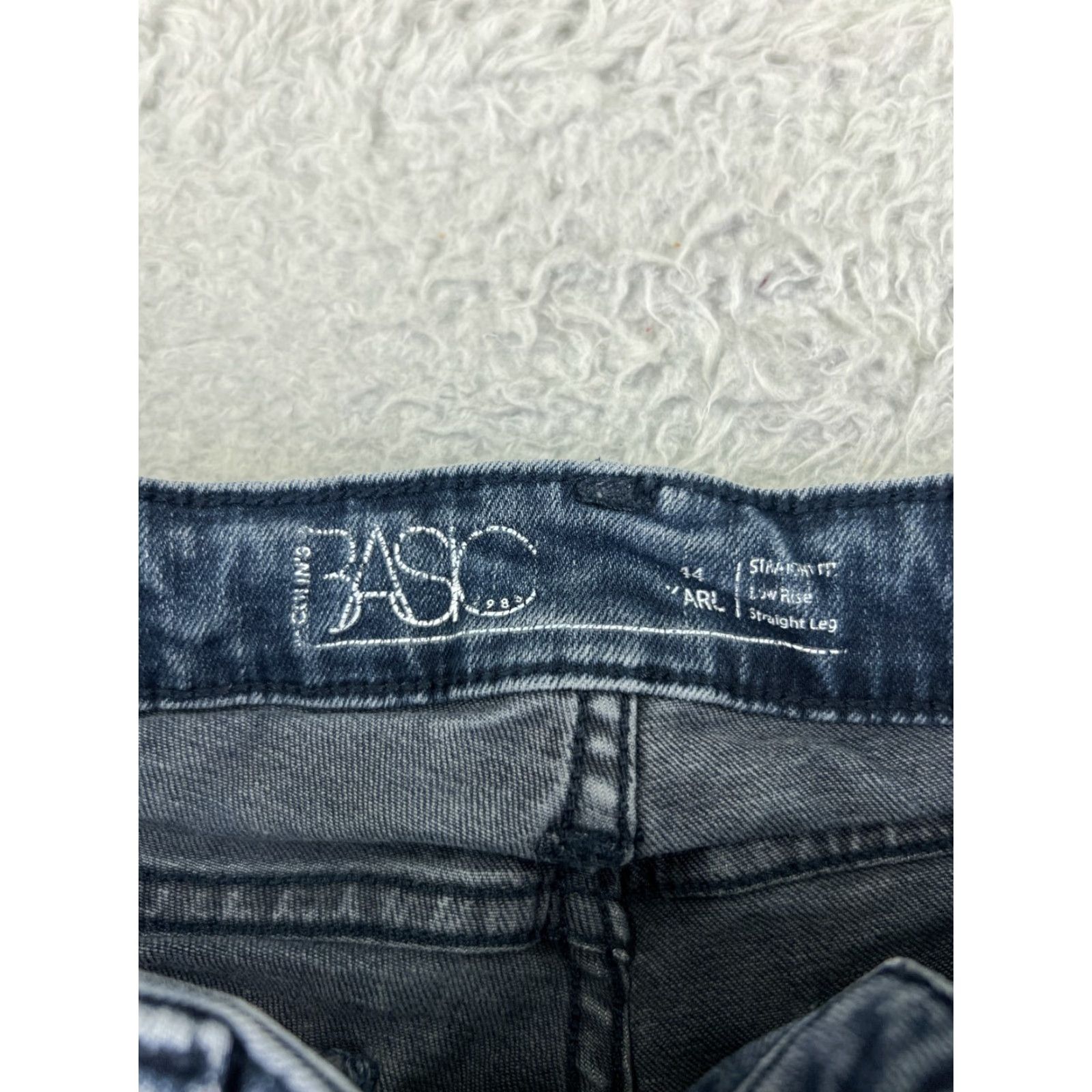 Denime Vintage Colins Basic Blue Denim Jeans Women 29x28 Mid Rise Straight Leg Distressed Cotton Blend 90s Size 30" / US 8 / IT 44 - 6 Thumbnail