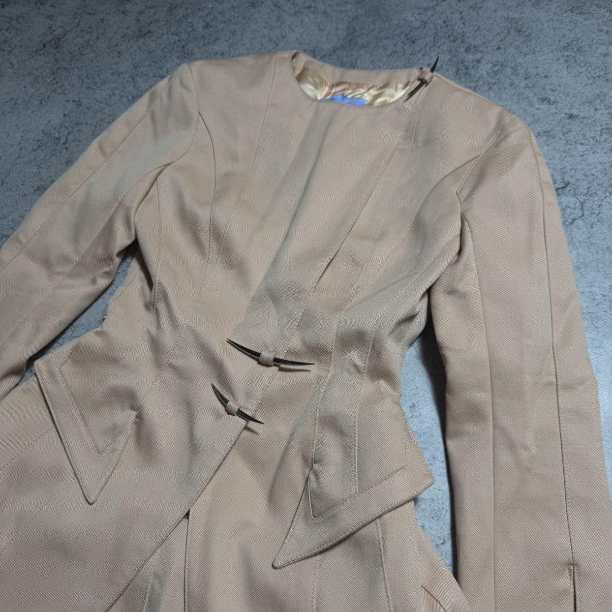 H&M × Mugler Mugler X H&M Hourglass Wool Suit Set Jacket Blazer And Skirt Size S / US 4 / IT 40 - 3 Thumbnail