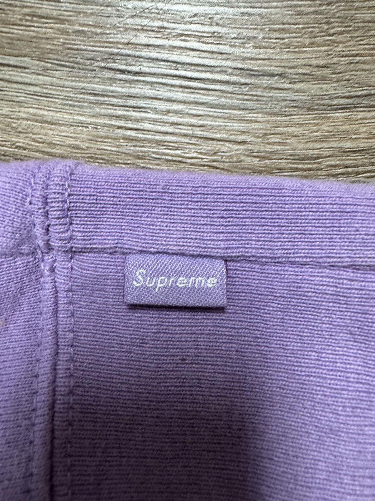 Supreme Supreme Tonal Webbing Hooded Sweatshirt Lavender Size US M / EU 48-50 / 2 - 9 Thumbnail