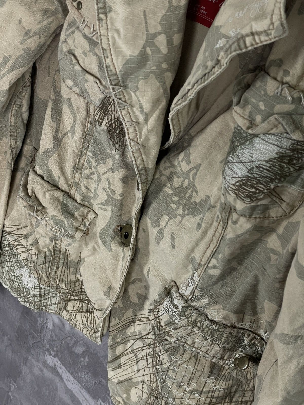 Vintage Y2K Japanese Embroidered Floral Studded Jacket