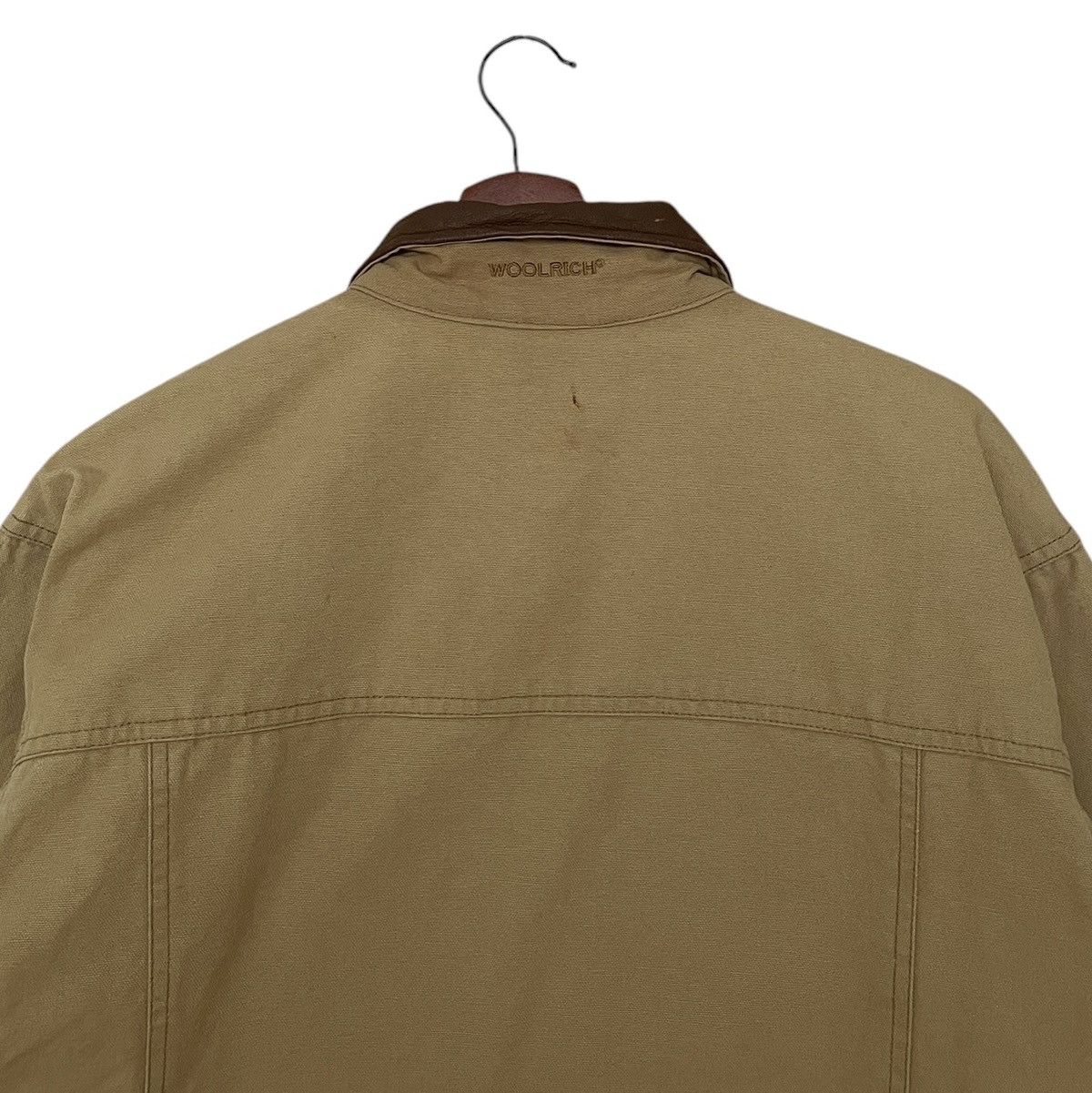 Vintage × Woolrich Woolen Mills Vintage Brand Woolrich Duck Canvas Trucker Jacket 1990s Size US L / EU 52-54 / 3 - 5 Thumbnail
