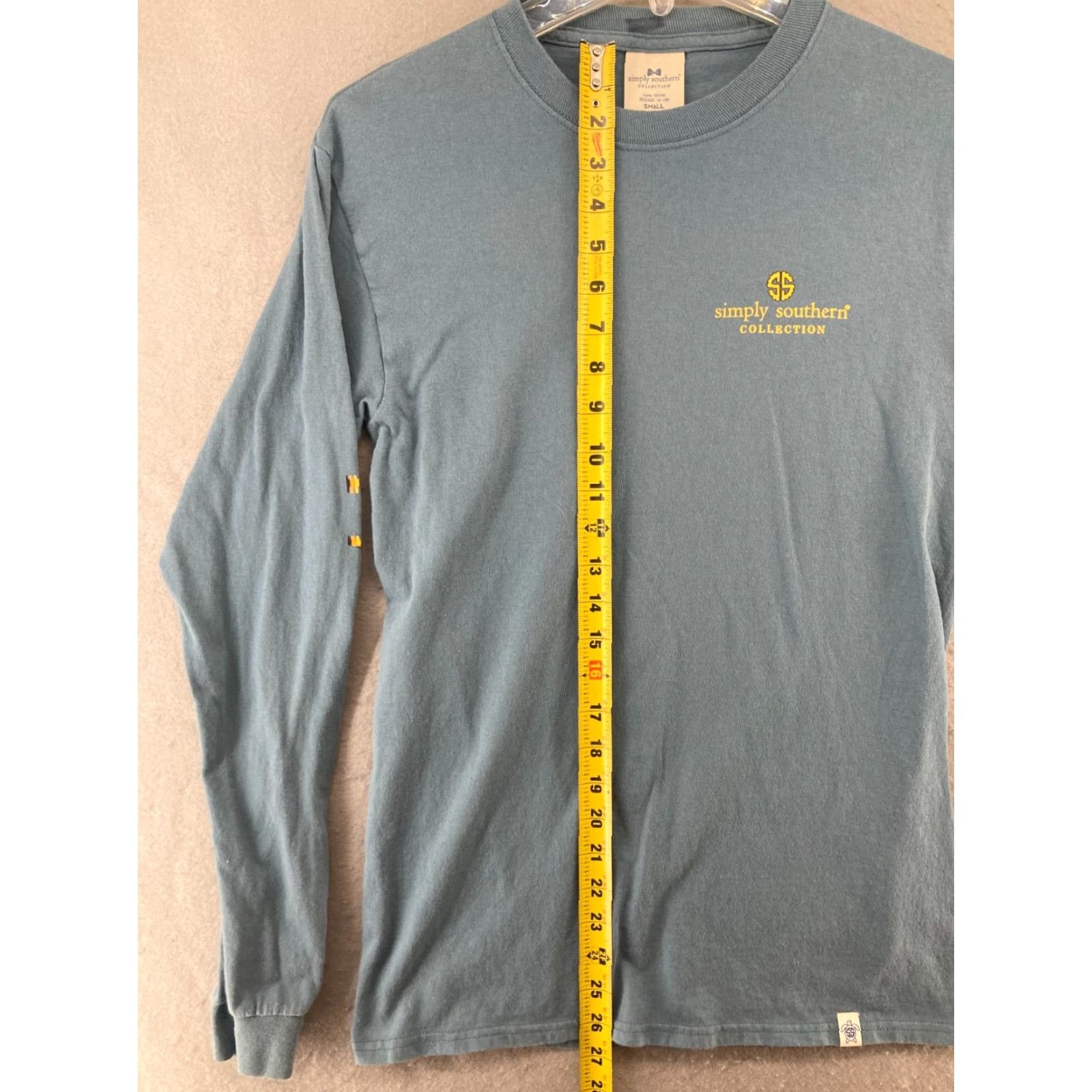 Vintage Simply Southern Shirt Small Blue Cars and Kittens Long Sleeve Preppy Women Size S / US 4 / IT 40 - 4 Thumbnail