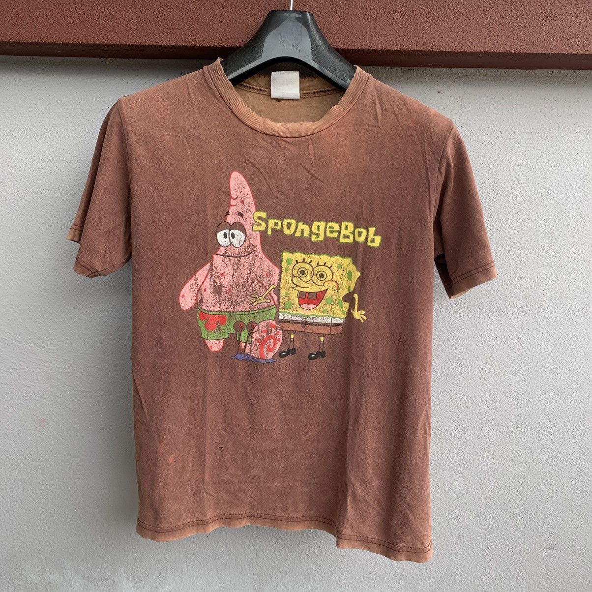 Nickelodeon Y2K Thrashed Faded Spongebob Tee Size US S / EU 44-46 / 1 - 2 Thumbnail