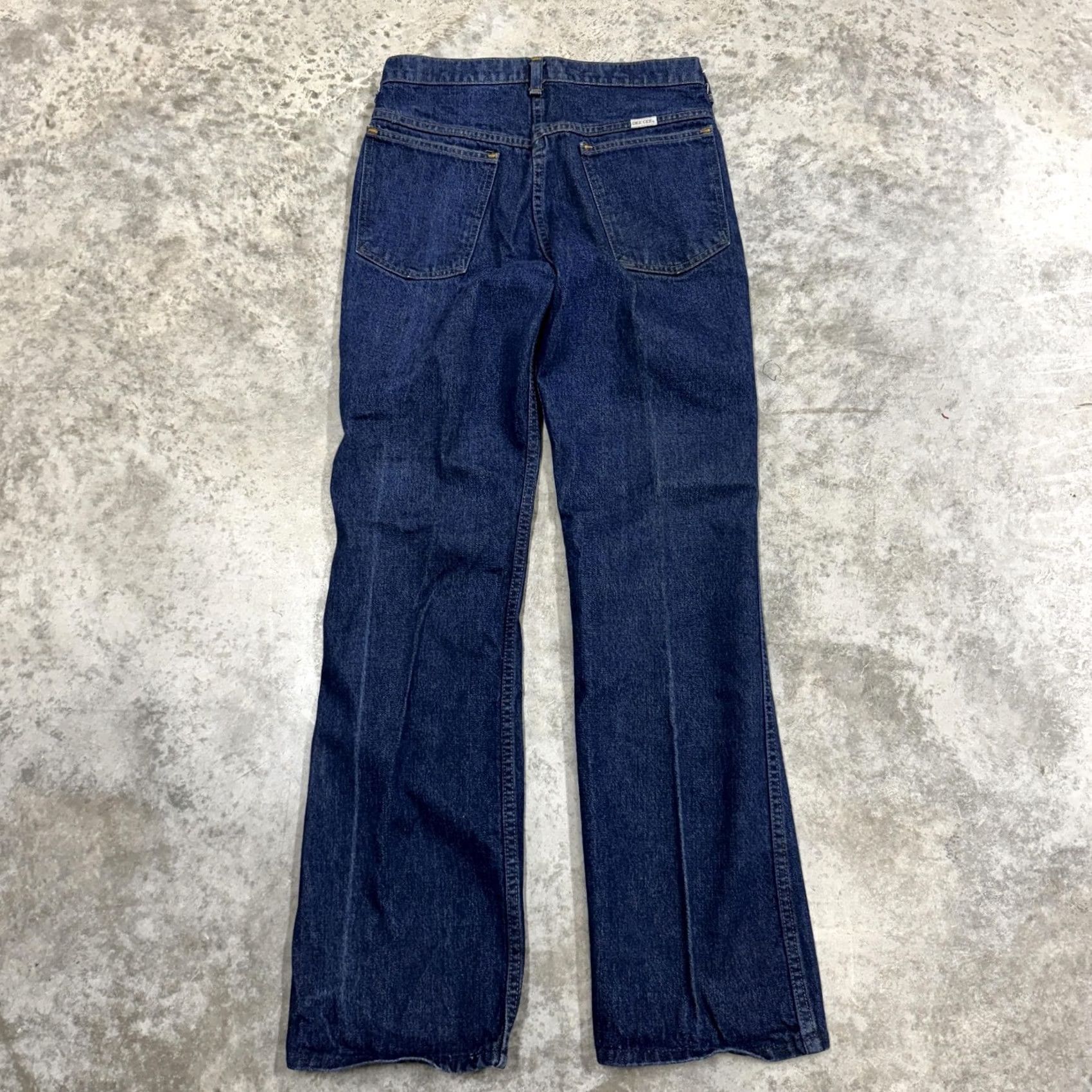 Denime VINTAGE Dee Cee Jeans Mens 33x34 Blue Denim Straight Leg Adjustable Cuff 90s Size US 33 - 5 Thumbnail