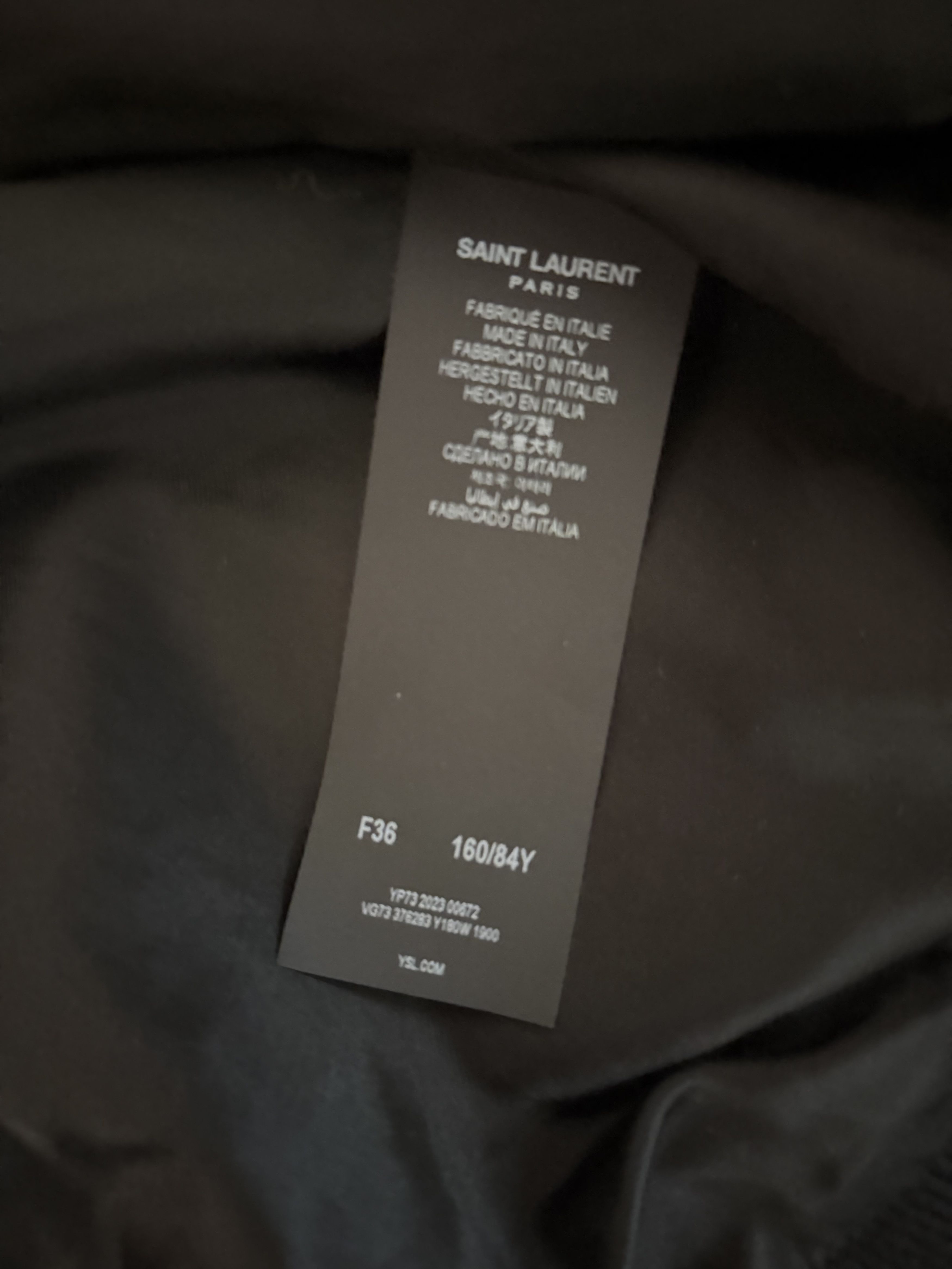 Saint Laurent Paris Teddy Bomber Varsity Jacket Size US XS / EU 42 / 0 - 3 Thumbnail