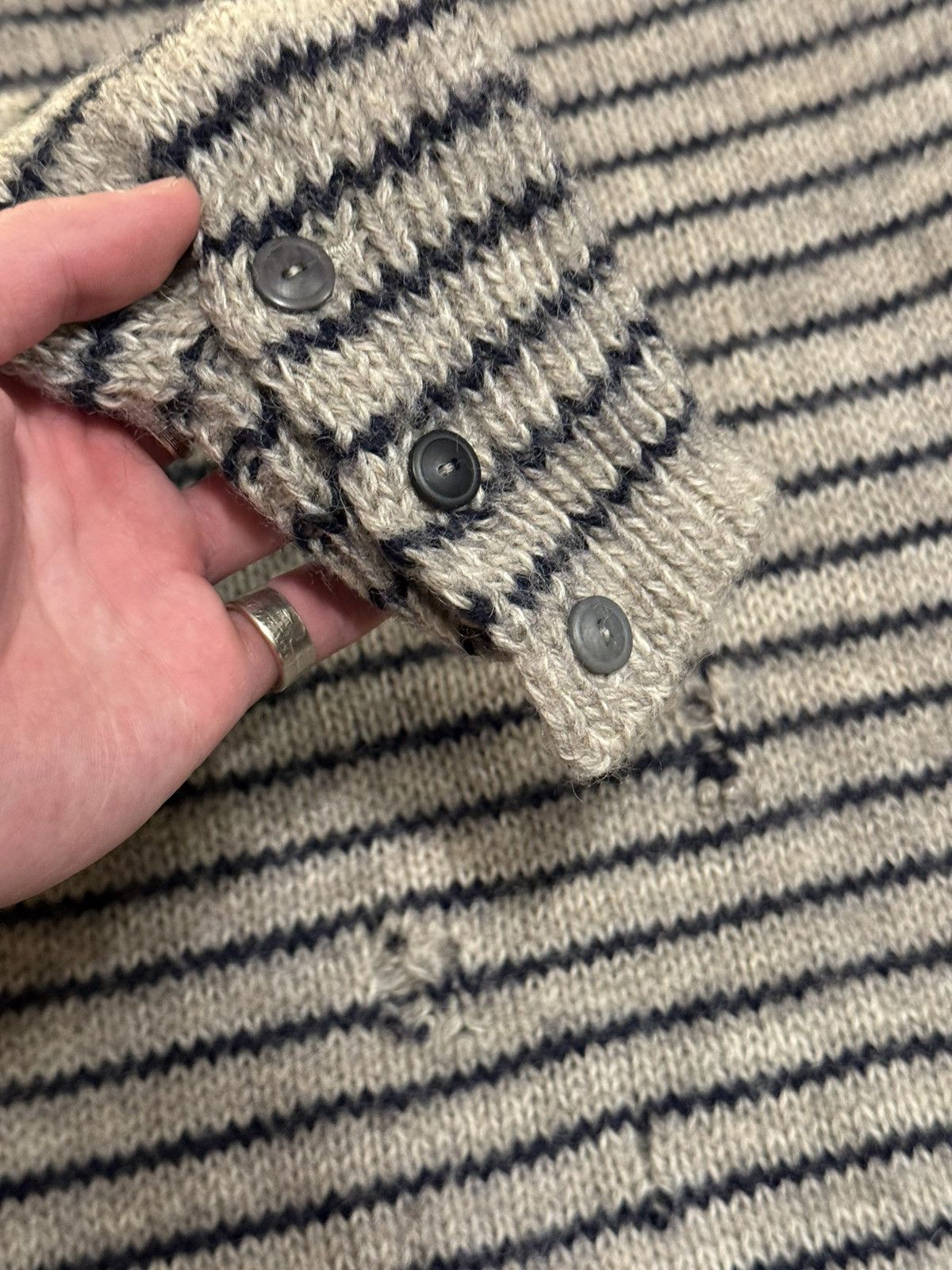 Takahiromiyashita The Soloist. Soloist grunge damaged knitwear Size US S / EU 44-46 / 1 - 6 Thumbnail