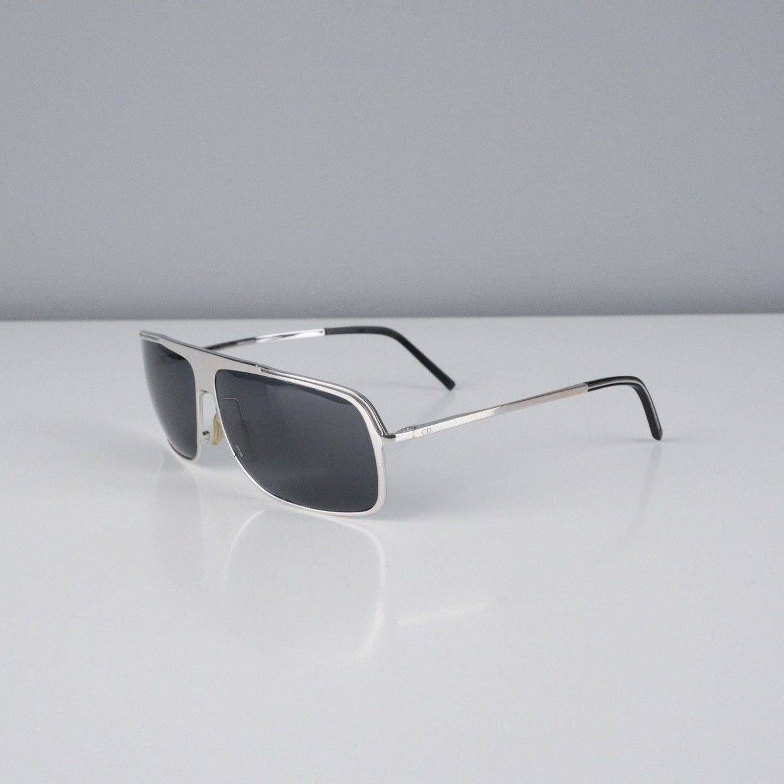Dior Vintage dior homme classic cd logo silver sunglasses | Grailed