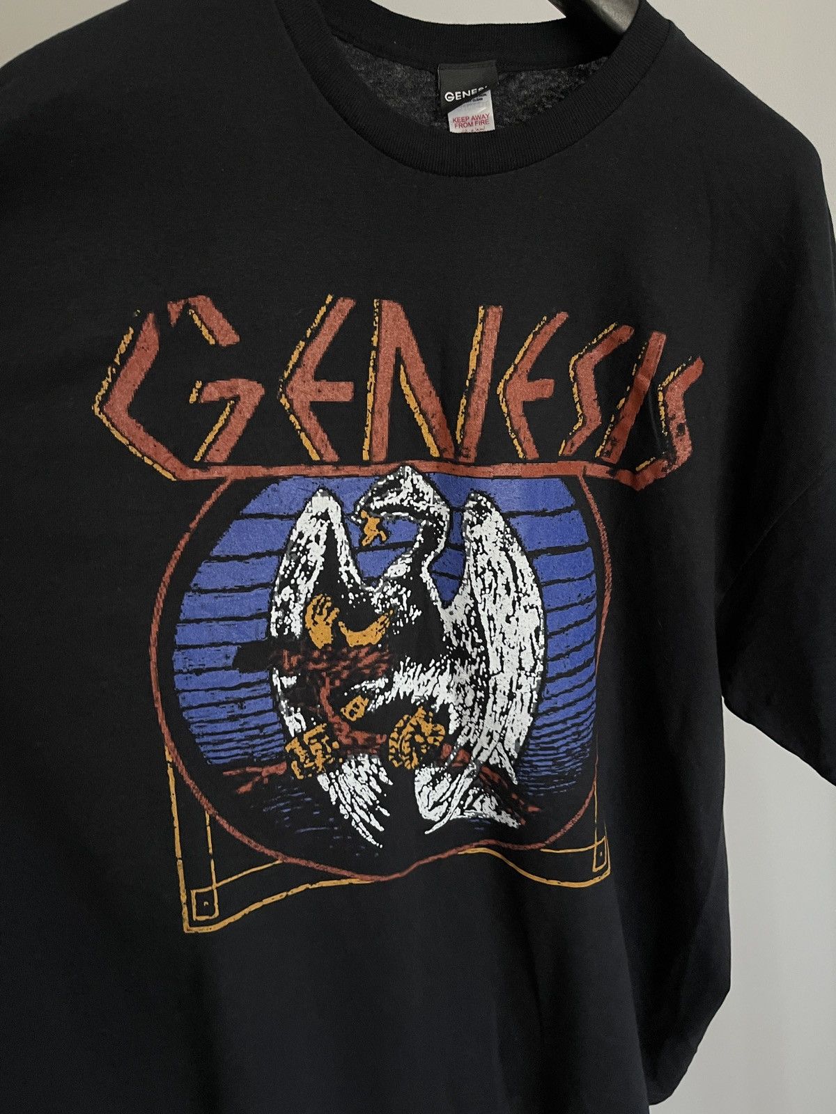 Band Tees Genesis Band Graphic Tee - Vintage Style Eagle & Snake Logo Size US XXL / EU 58 / 5 - 4 Thumbnail