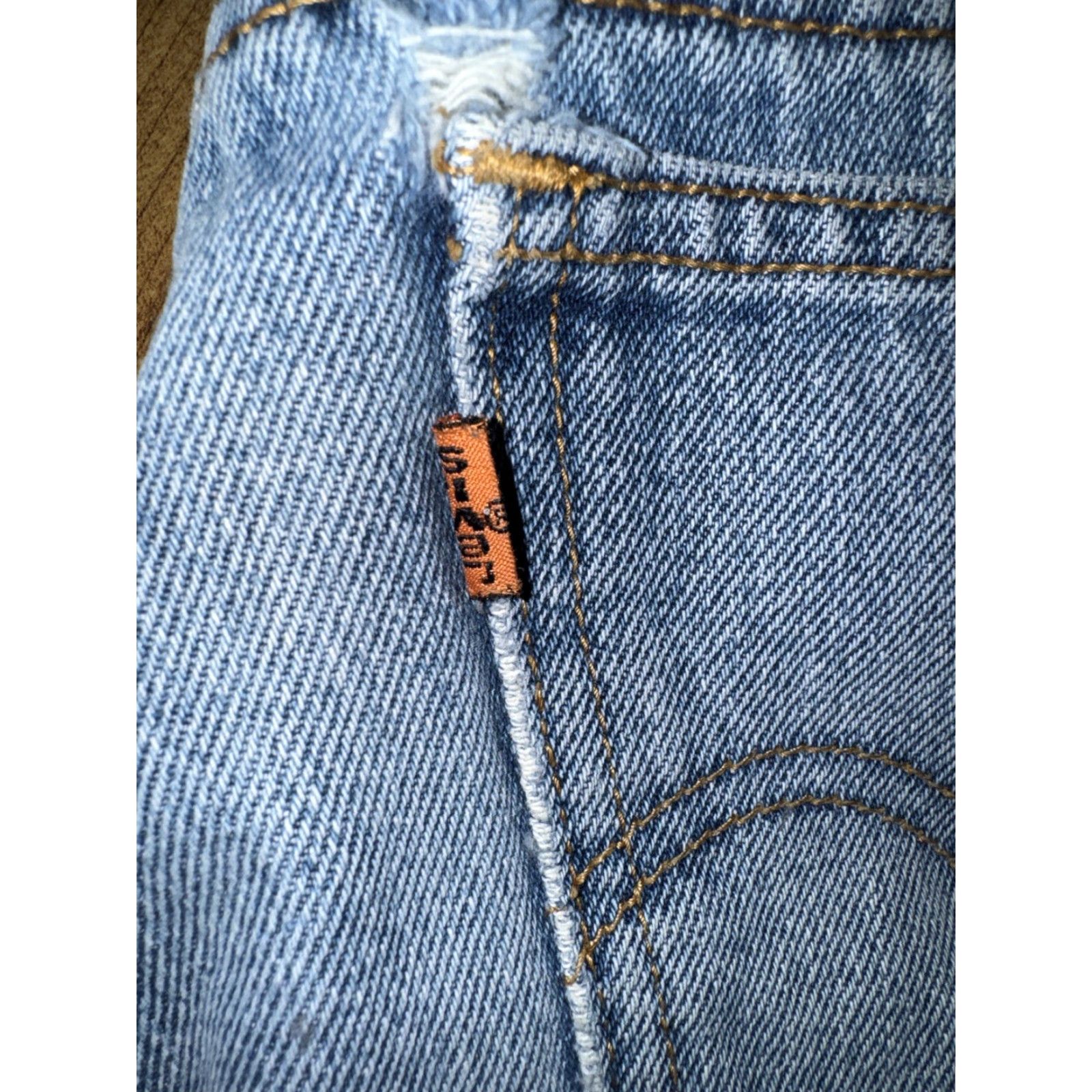 Levi's VINTAGE Levi’s Orange Tab Denim Jeans Light Blue 32x32 Distressed Straight Men 32 Inseam Jeans Blue Mens Size US 32 / EU 48 - 3 Thumbnail