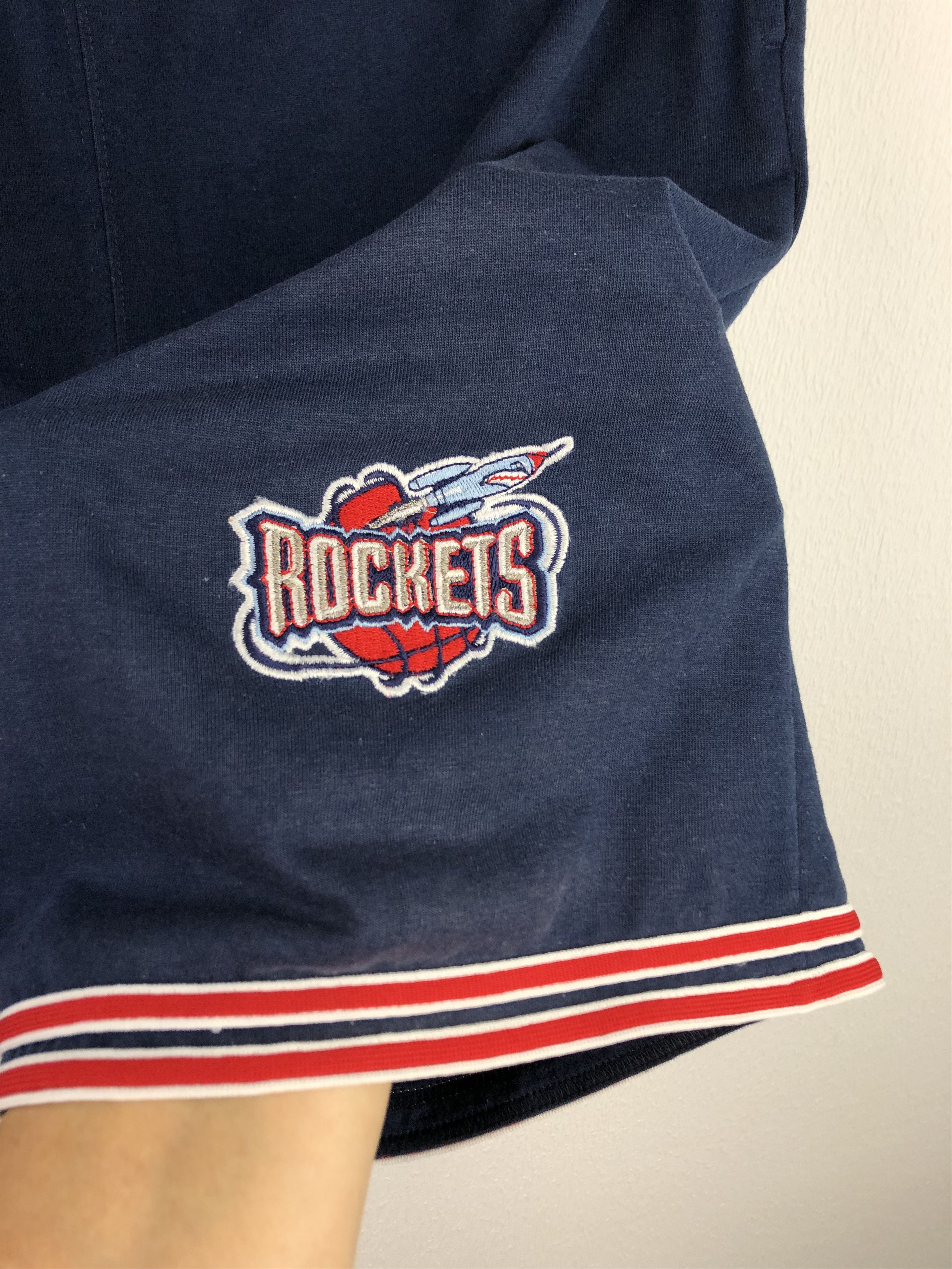 NBA Vintage 90's Starter Houston Rockets NBA Blue Shorts Mens L Size US 36 / EU 52 - 4 Thumbnail