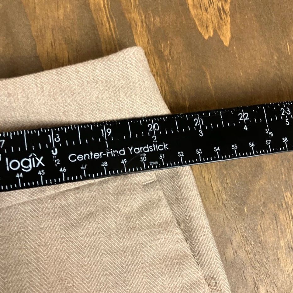 Ann Taylor Ann Taylor Factory Womens Pants Tan High Rise Loose Straight Fit Stretch 16 Size 38" / US 16 / IT 52 - 7 Thumbnail