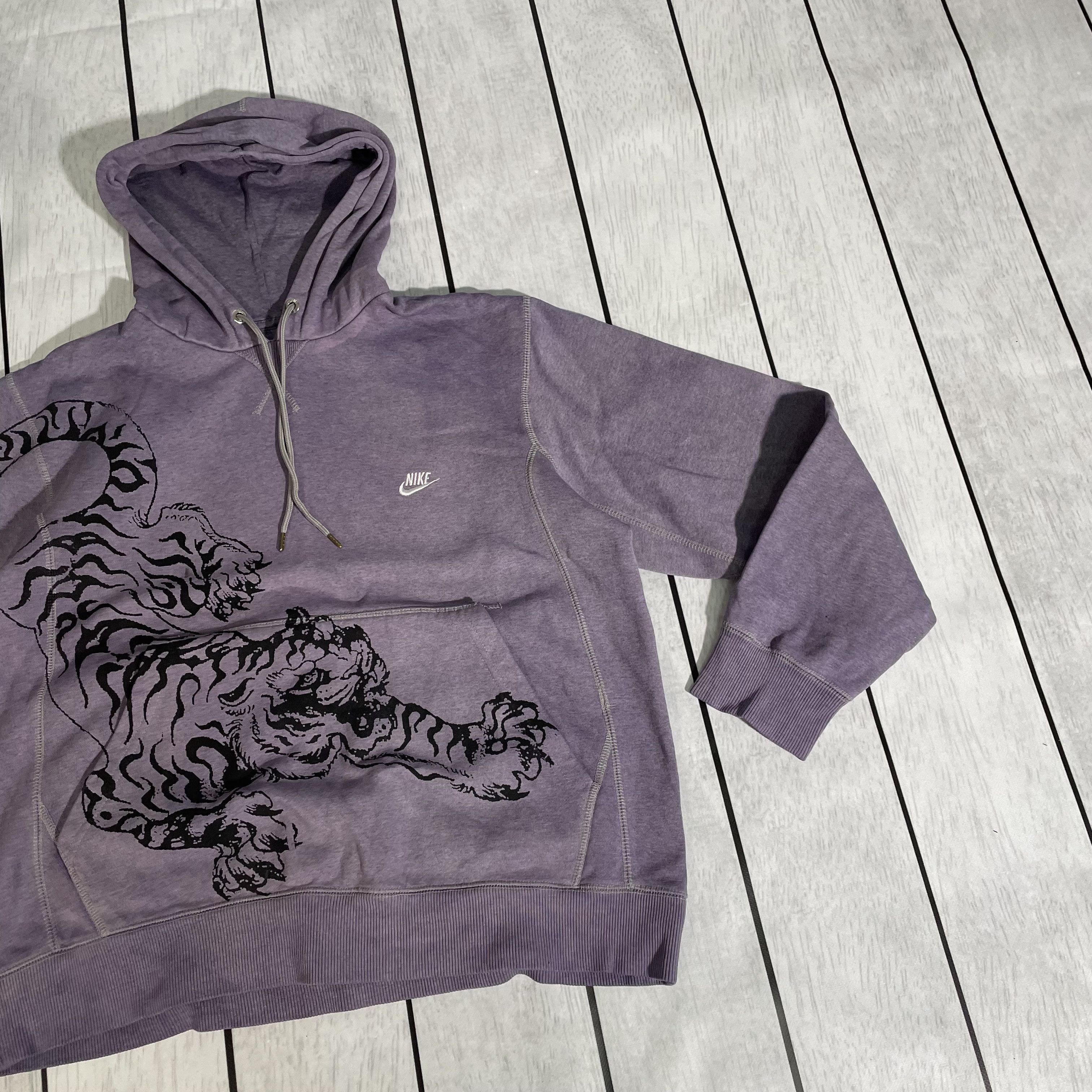 Nike Custom Nike Hoodie Tiger streetwear art grunge opium y2k Size US L / EU 52-54 / 3 - 3 Thumbnail