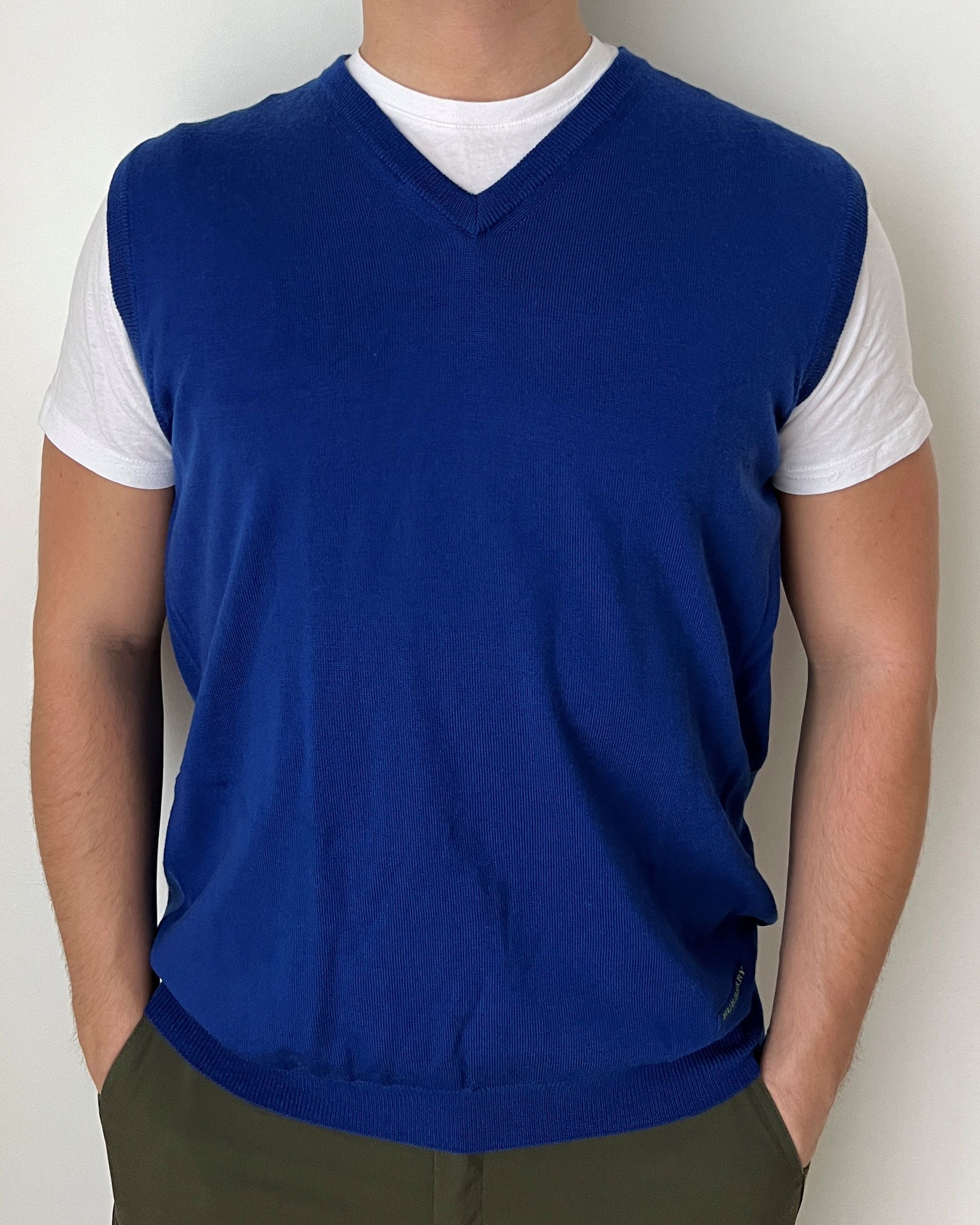 Burberry BURBERRY GOLF EXTRA FINE MERINO WOOL VEST WAISTCOAT Size US L / EU 52-54 / 3 - 1 Thumbnail