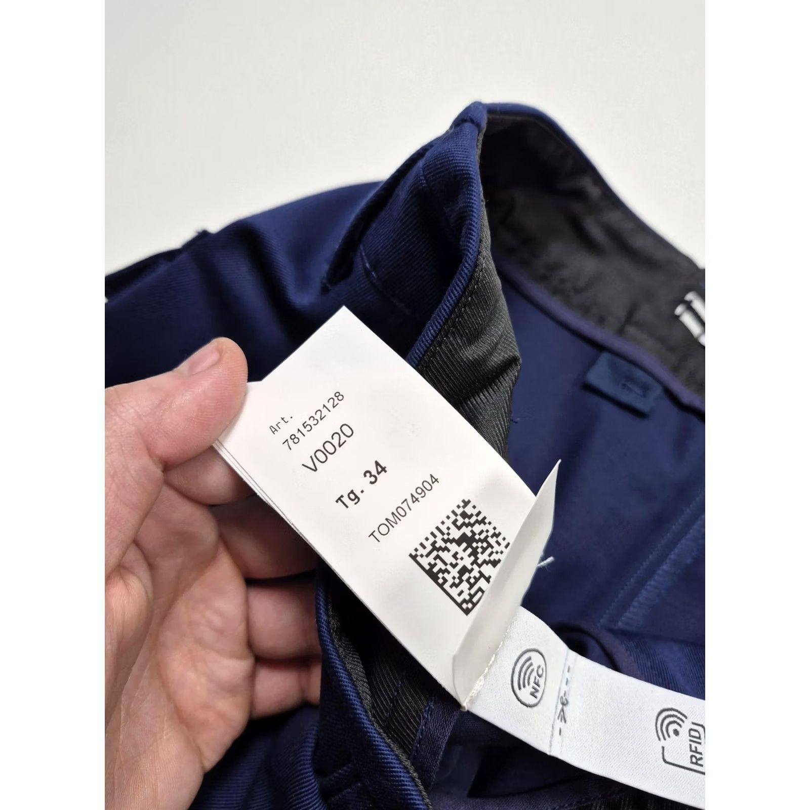 Stone Island Stone Island Chino Pants Mens 34x31 Blue Canvas Logo Italy NWT Straight Pocket Pants Size US 34 / EU 50 - 6 Thumbnail