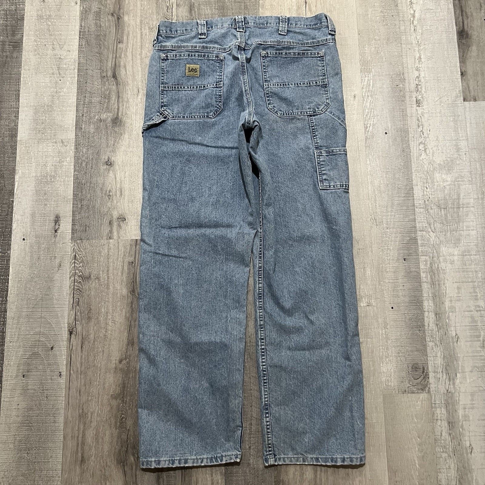 Lee Lee Loose Fit Denim Carpenter Baggy Skater Y2K Blue Jeans Size US 34 / EU 50 - 1 Thumbnail