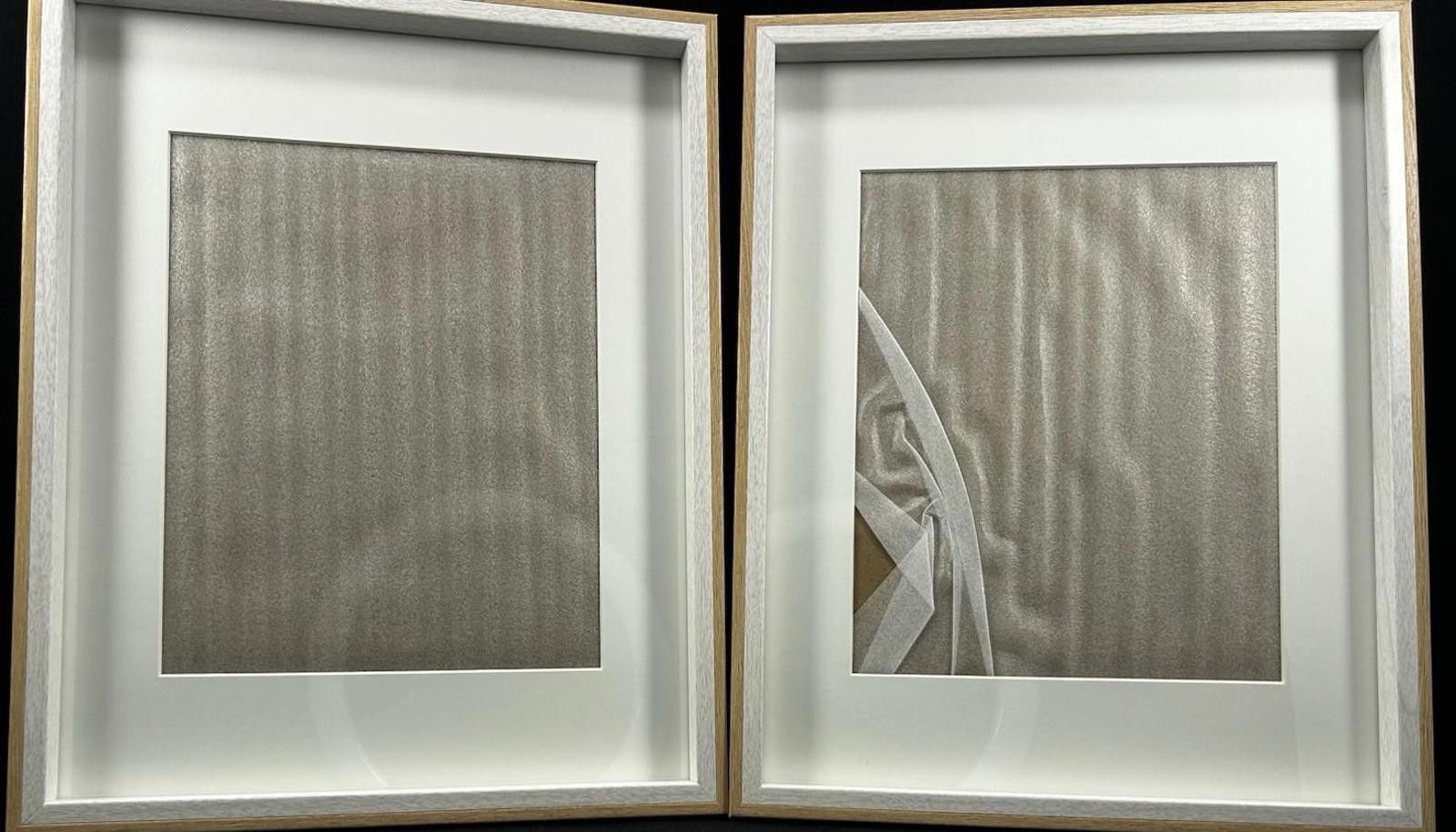 The Unbranded Brand Set of 2 Light Wood and White Matted Rectangle Wall Mounted Size ONE SIZE - 1 Thumbnail