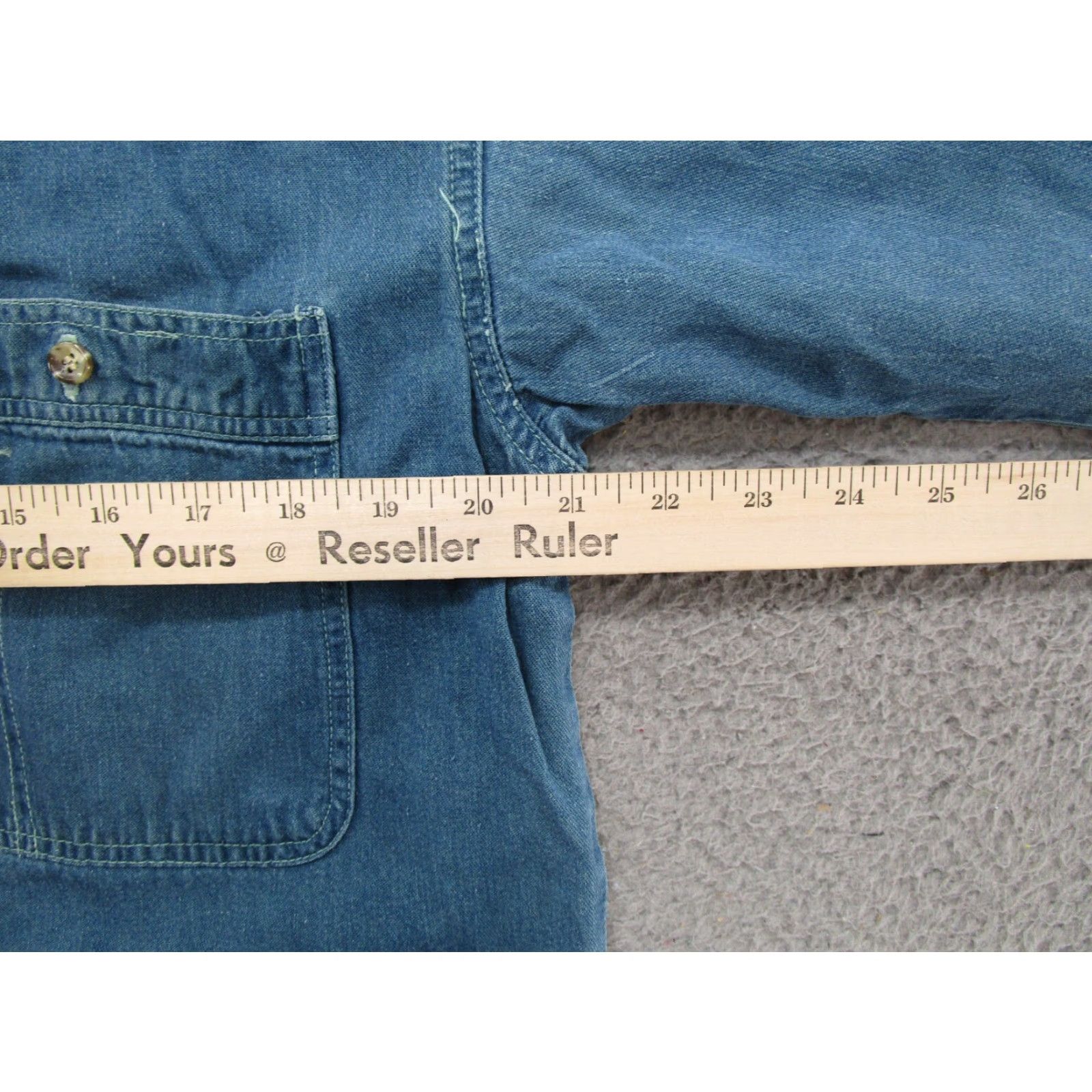 Denime VINTAGE Colter Denim Shirt Men’s M Blue 90's Western Button-Up Long Sleeve Casual Workwear Collared Size US M / EU 48-50 / 2 - 4 Thumbnail