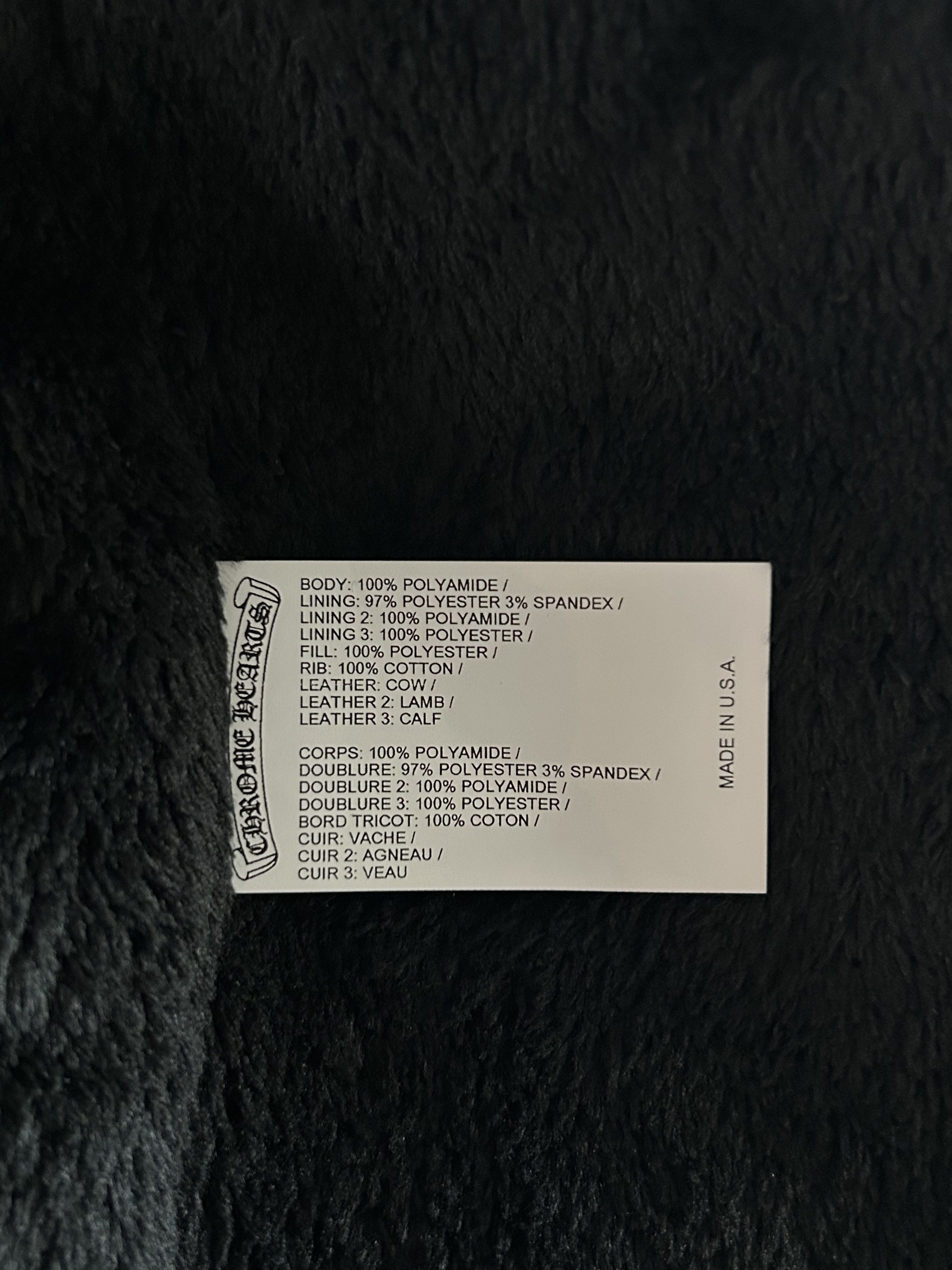 Chrome Hearts Black & White Striped Triple Cross Racing Jacket Size US S / EU 44-46 / 1 - 4 Thumbnail