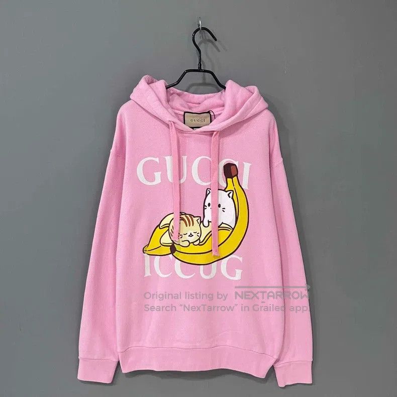 Gucci Gucci Banana cat logo hoodie Size XS / US 0-2 / IT 36-38 - 1 Thumbnail