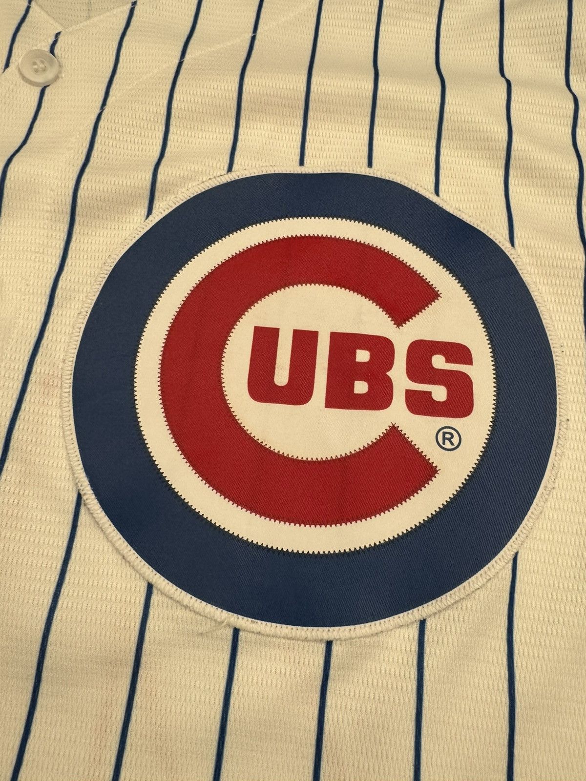 Majestic Chicago Cubs Wilson Contreras #40 MLB Pinstripe Jersey Size US L / EU 52-54 / 3 - 3 Thumbnail