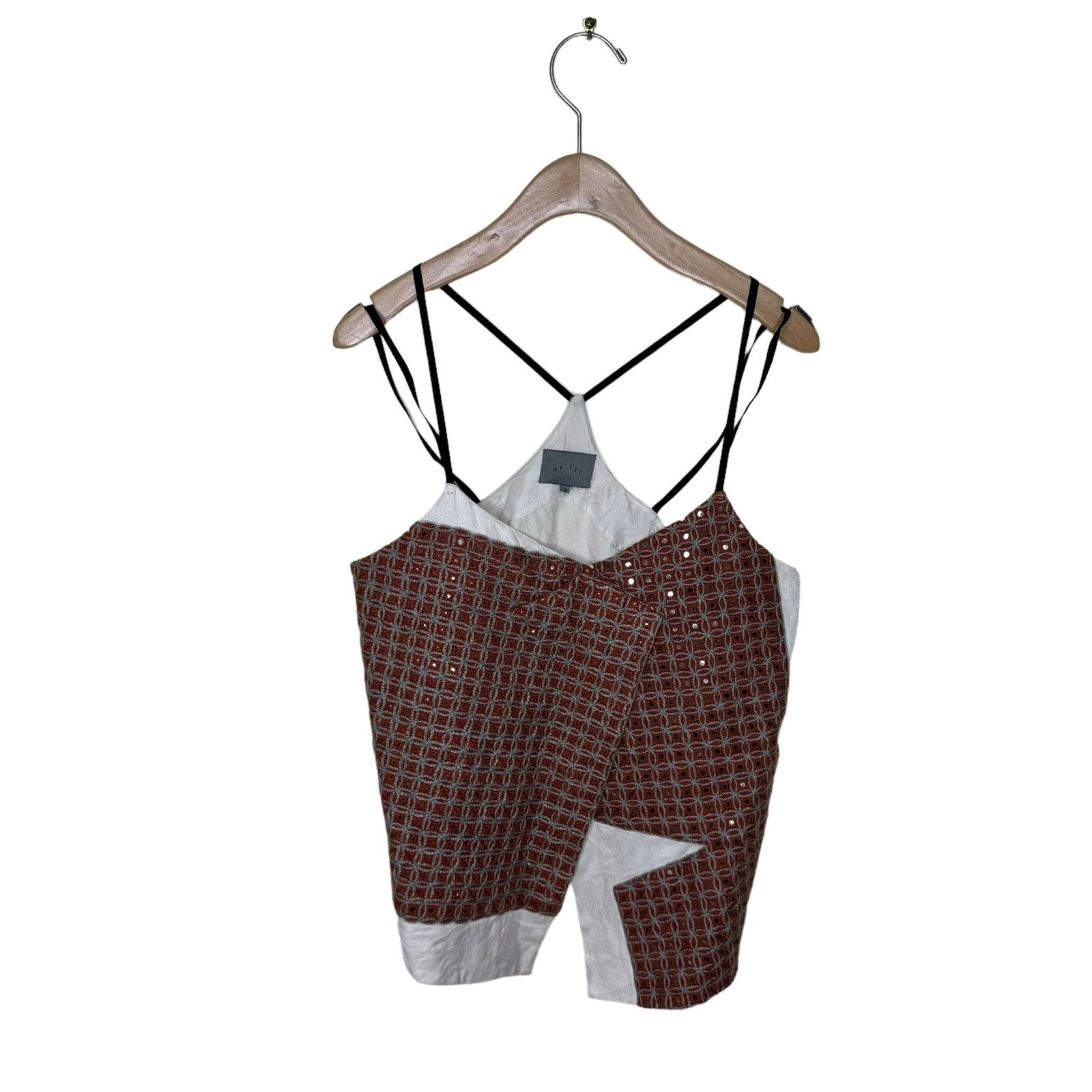 Other MAIYET Embellished Cotton Blend Cut Out Top Size 36 Size S / US 4 / IT 40 - 9 Thumbnail