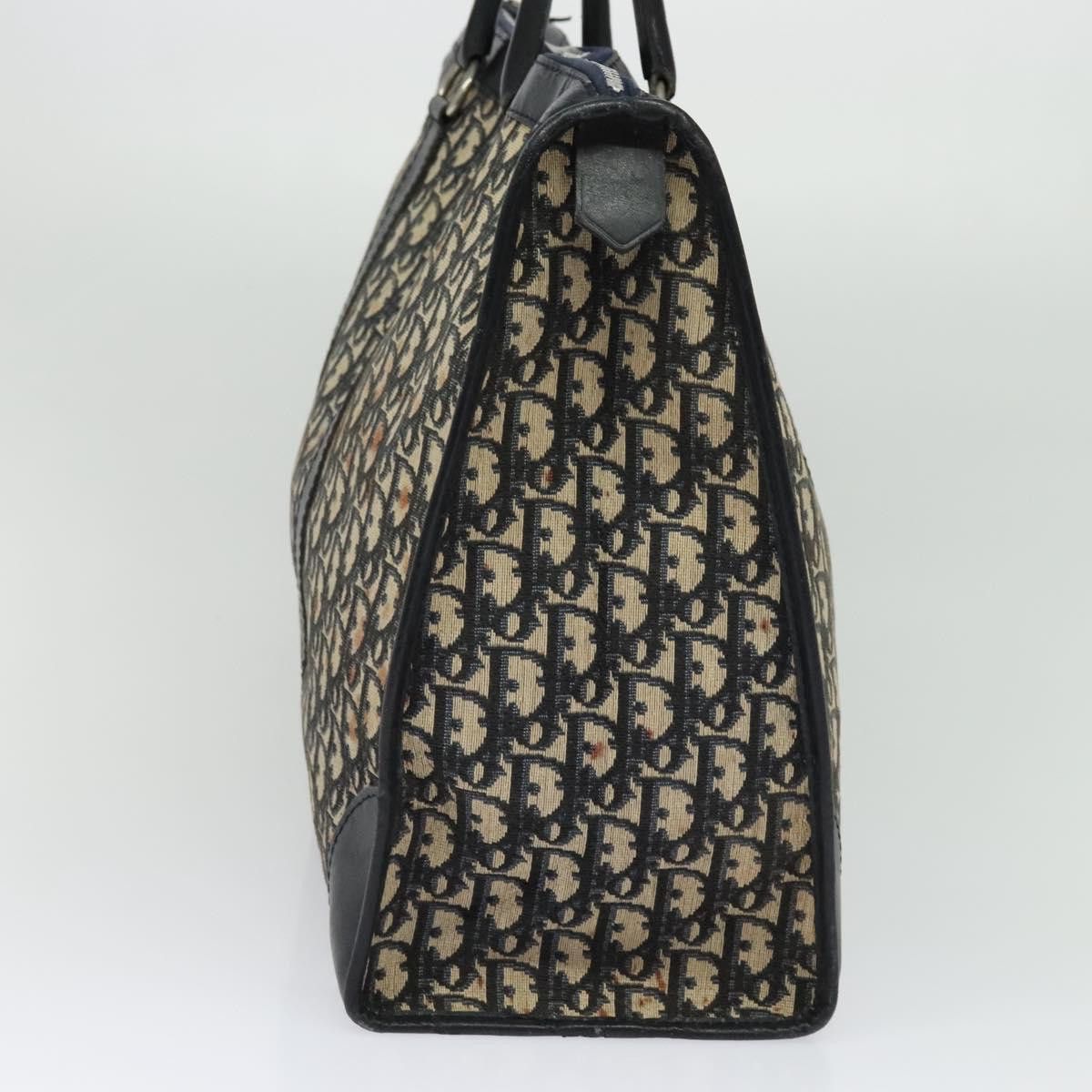 Dior DIOR Trotter Canvas Boston Bag Navy Silver Size ONE SIZE - 5 Thumbnail
