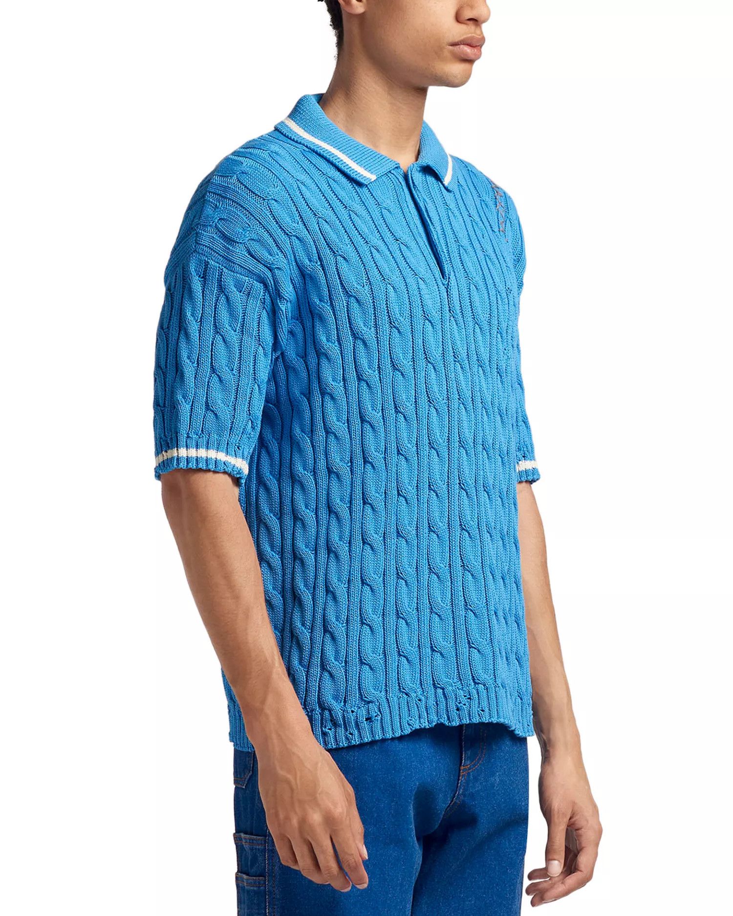 Marni o1w1db10526 T-Shirts in Blue Size US L / EU 52-54 / 3 - 3 Thumbnail