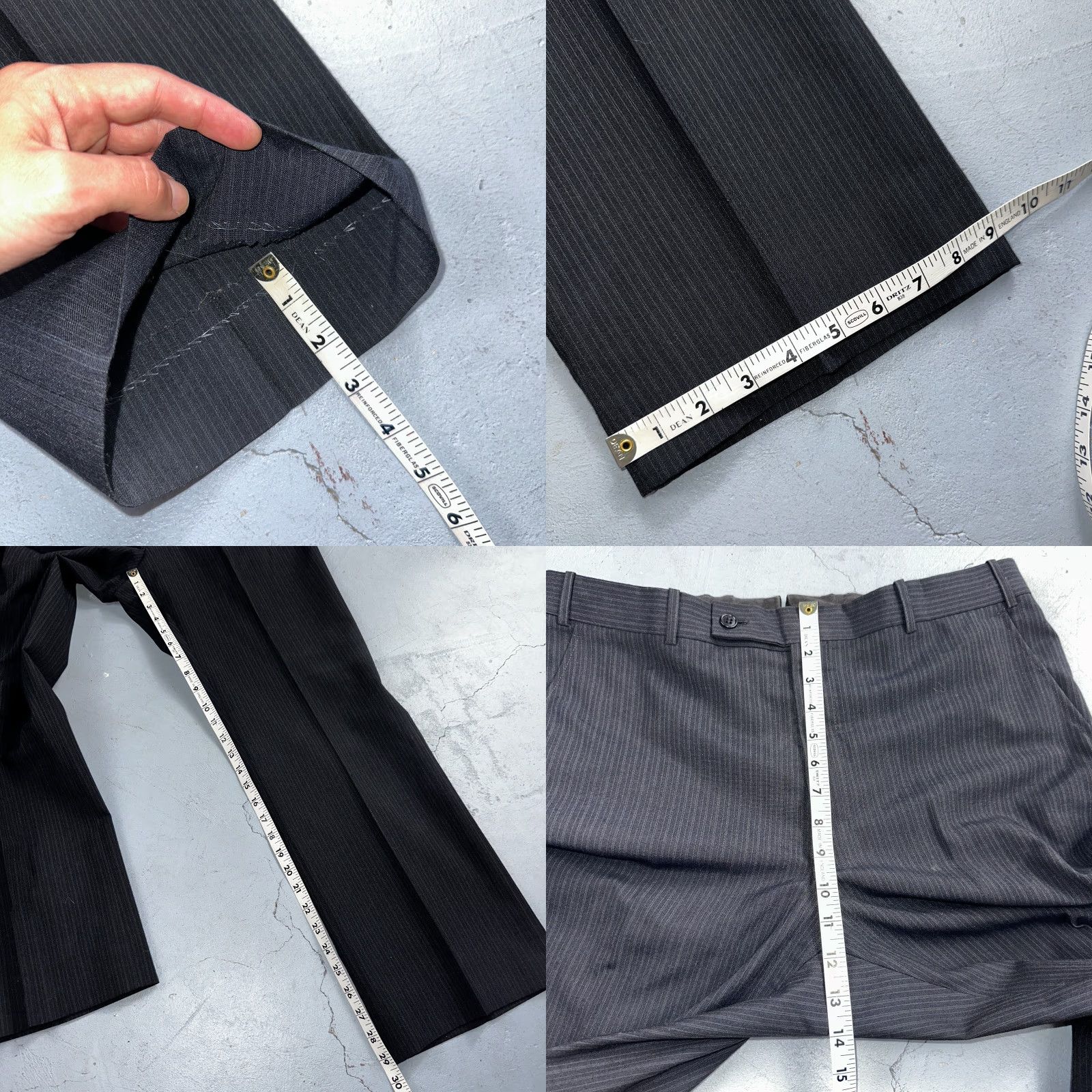 American Trench VINTAGE American Trend Mens 3 Piece Suit Jacket Coat Pants Vest 1970s Rockabilly Black Size 42 Size 42R - 8 Thumbnail