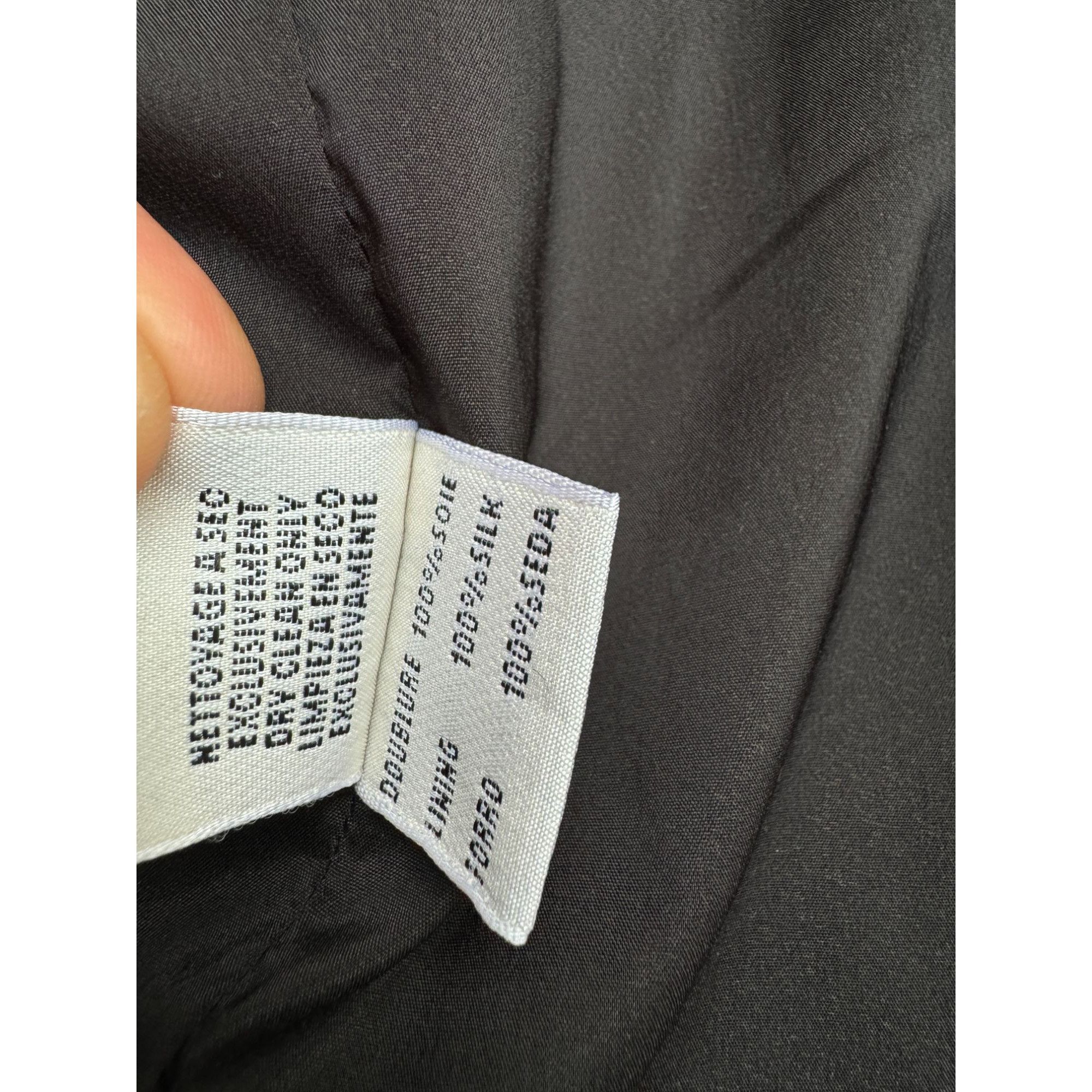 Hermes Black Silk Blazer Jacket Size M / US 6-8 / IT 42-44 - 8 Thumbnail