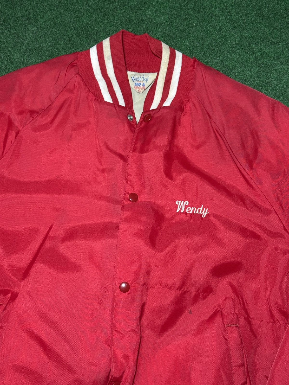 Chalk Line × NBA × Vintage Vintage 80s 90s Chicago Bulls Satin Wendy XL Jacket Size US XL / EU 56 / 4 - 5 Thumbnail
