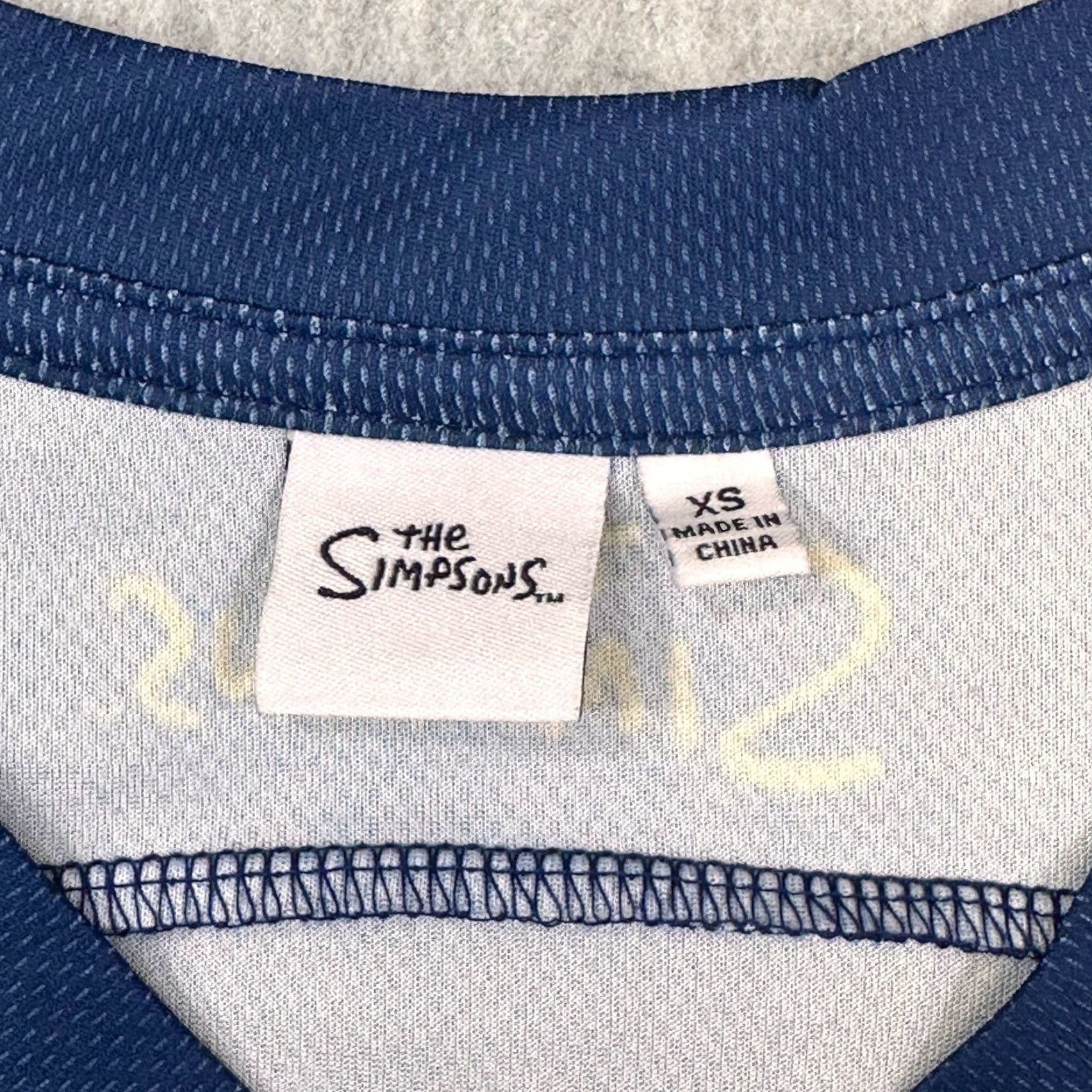 Vintage The Simpsons Hockey Jersey Adult XS Double-Sided AOP Bart Homer Marge NWT Size US XS / EU 42 / 0 - 6 Thumbnail