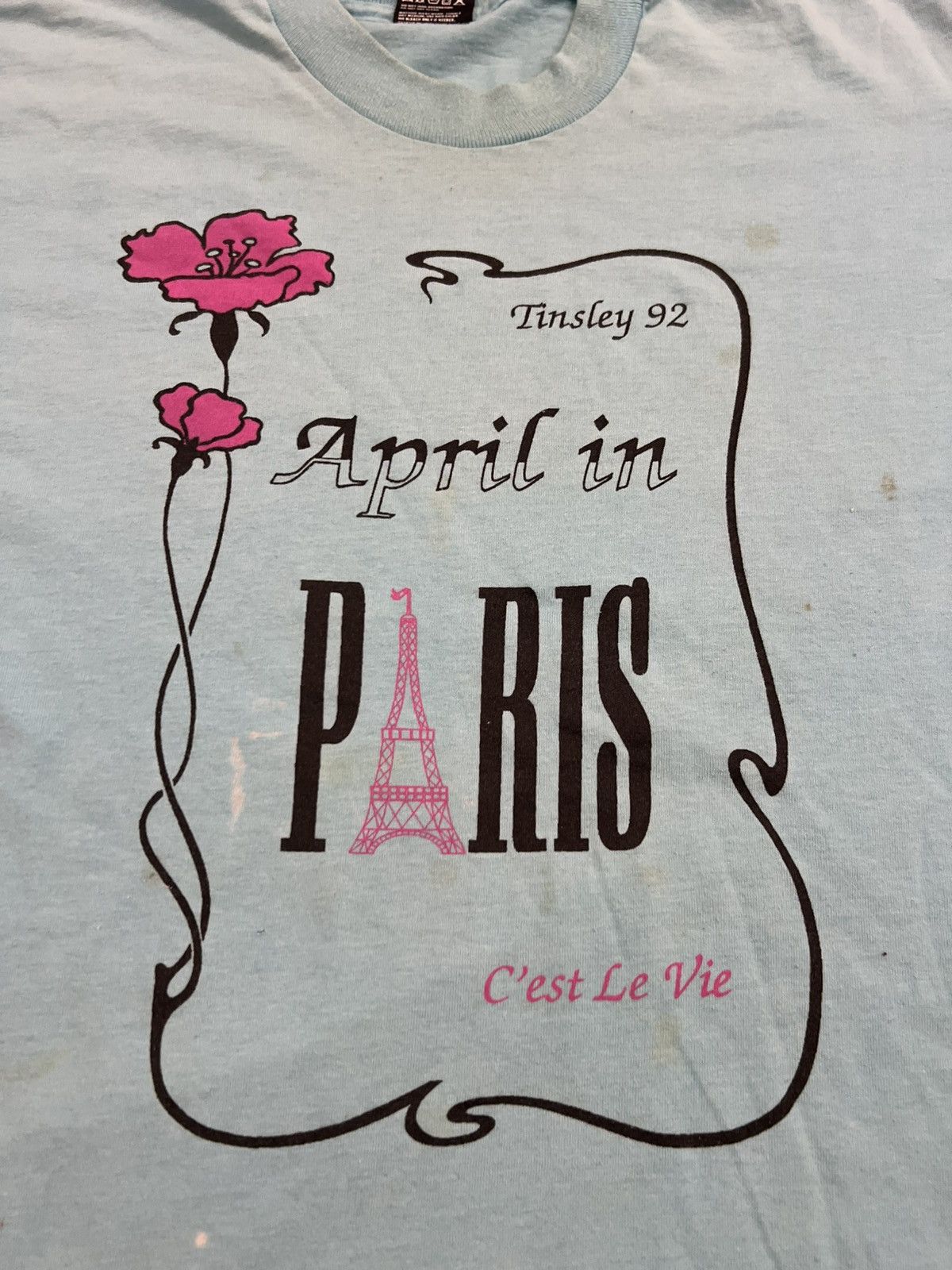 Vintage 1992 Paris tee Size US XL / EU 56 / 4 - 2 Thumbnail