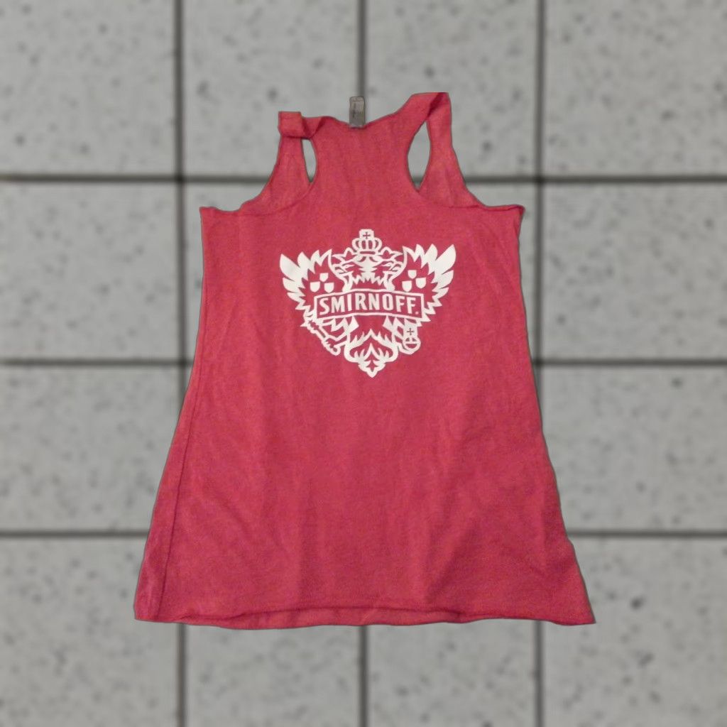 Next Level Womens Next Level Tank Shirt M Medium Cotton Red Smirnoff Tank Shirt Womens M Red Cotton Next Level Size M / US 6-8 / IT 42-44 - 1 Thumbnail