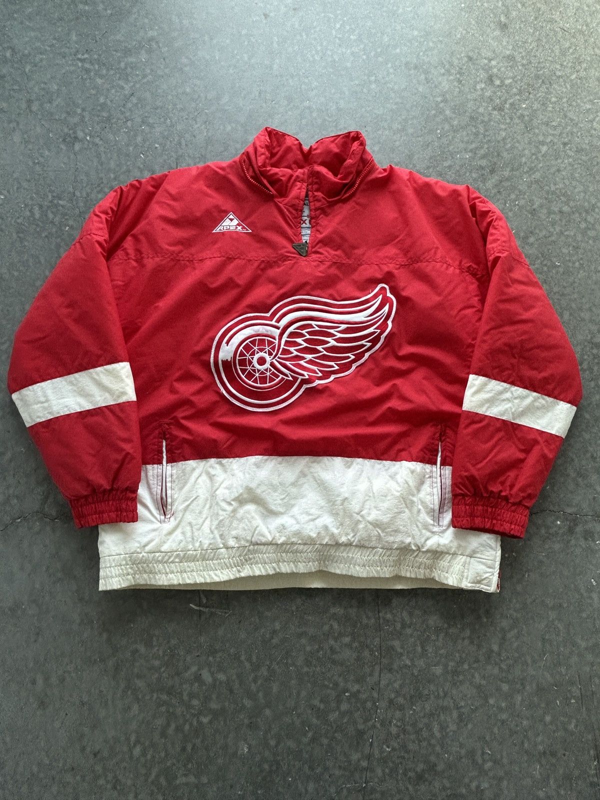 Apex One Vintage 90s Detroit Red Wings Puffer Jacket Pullover Parka Size US XL / EU 56 / 4 - 1 Thumbnail