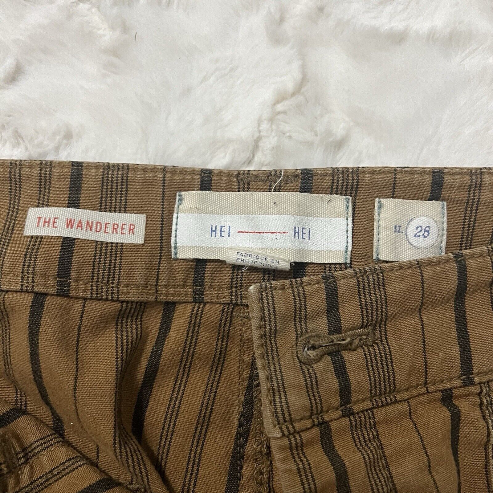Anthropologie Hei Hei Anthropologie The Wanderer Size 28 Striped Pants Size 28" / US 6 / IT 42 - 3 Thumbnail