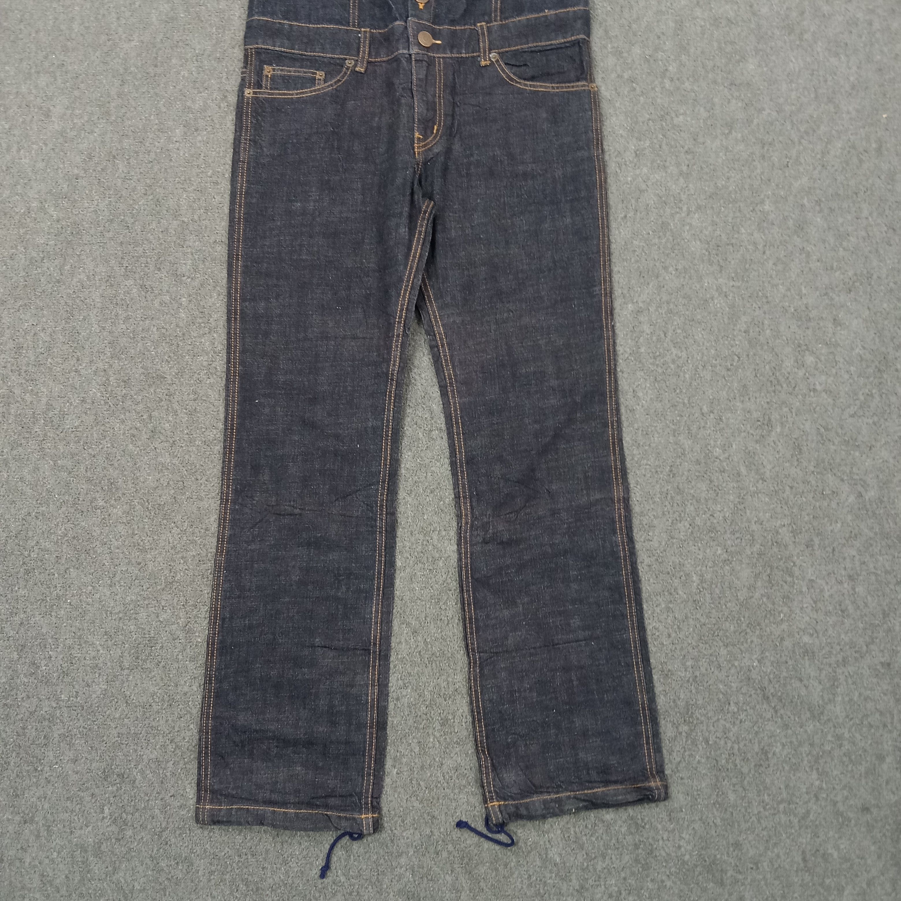 Japanese Brand X-girl Japanese Brand Baggy Overall Denim Jeans c235n13 Size 35" - 5 Thumbnail