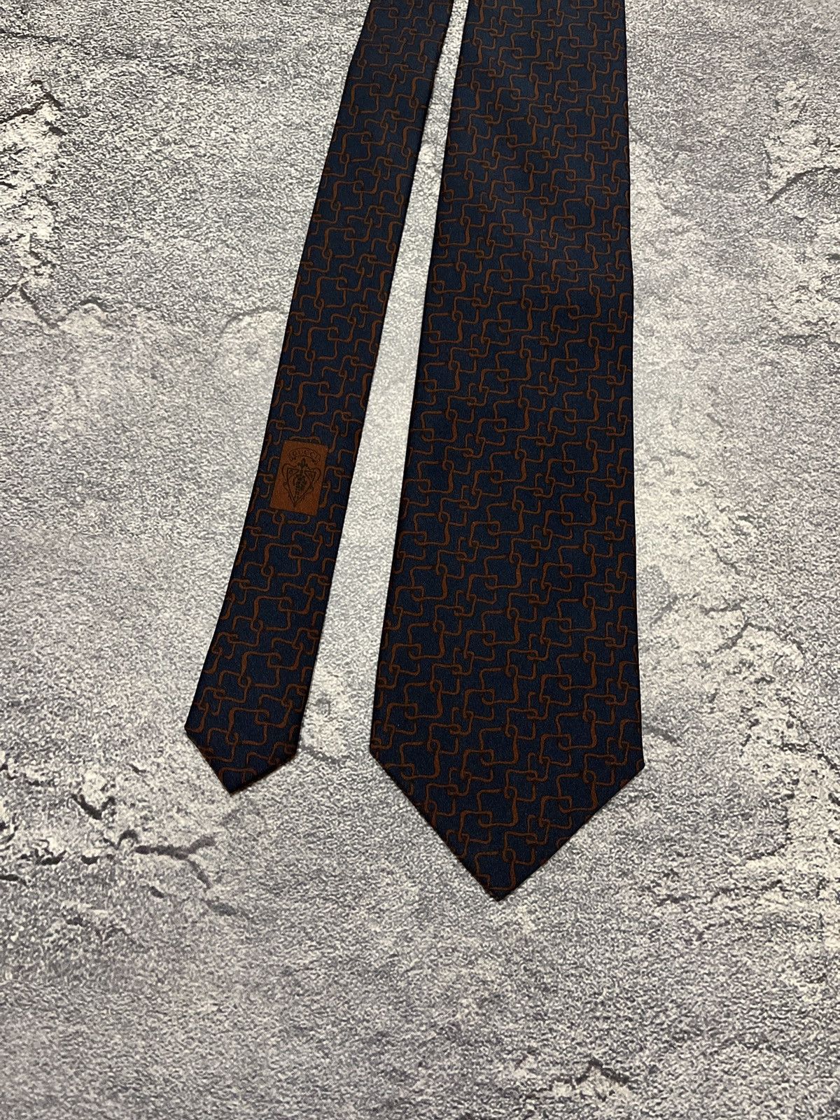 Gucci Gucci Monogram Silk Tie Size ONE SIZE - 4 Thumbnail