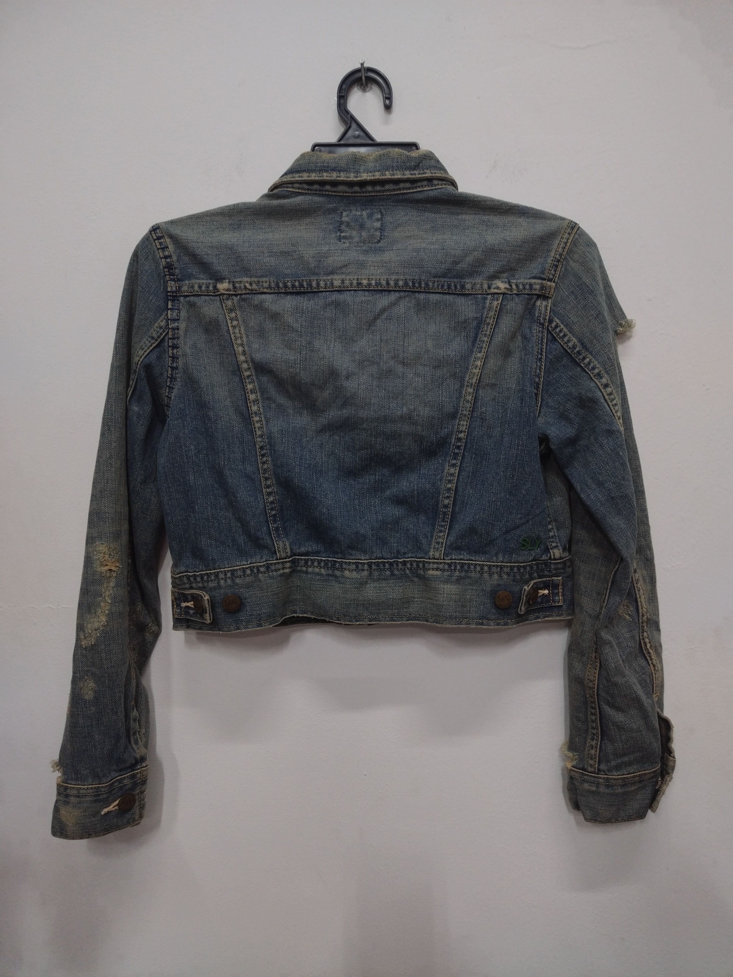 Lee Vintage steals Distressed Design LEE RIDERS Denim Jacket Size M / US 6-8 / IT 42-44 - 3 Thumbnail